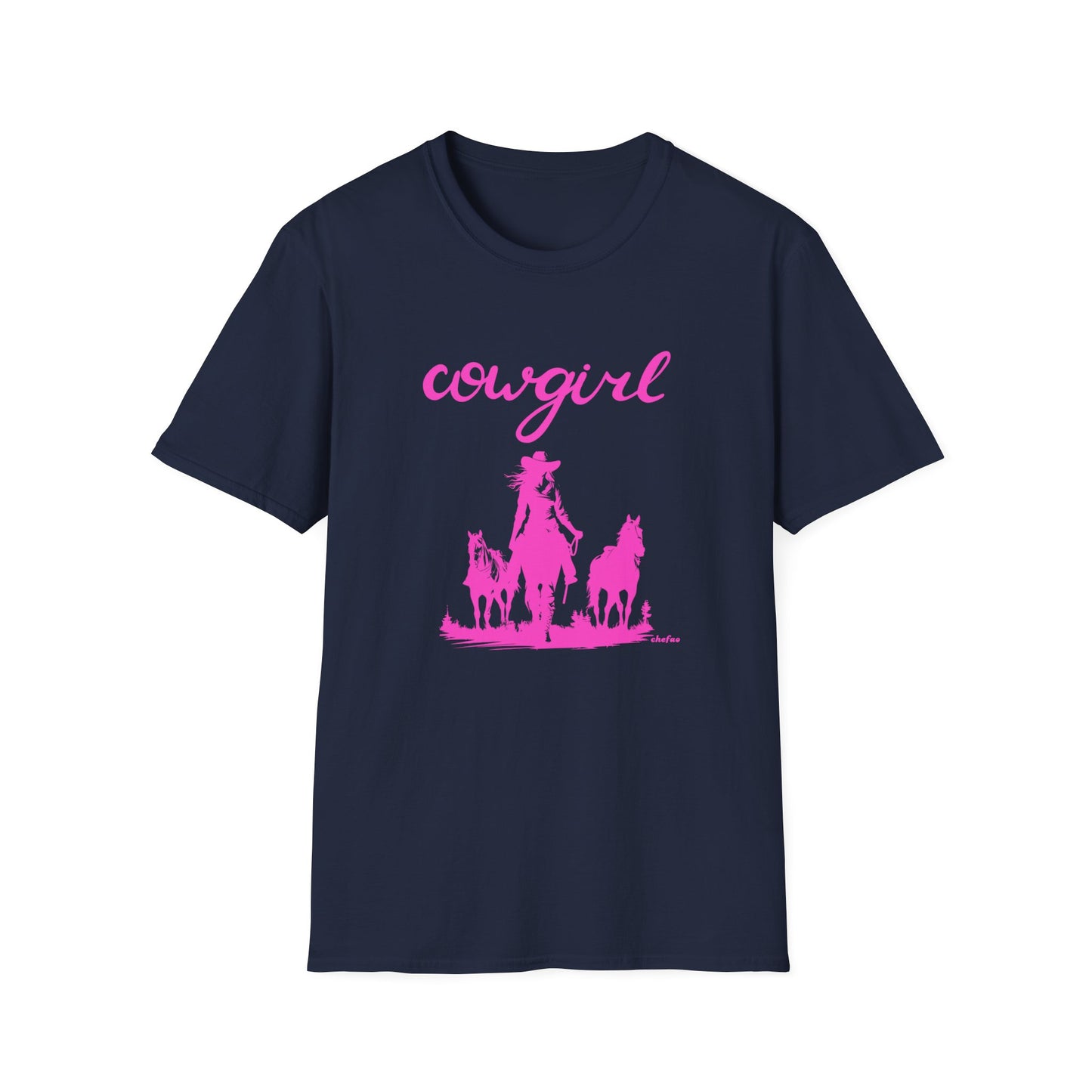 Chefao Cowgirl VI, Unisex Softstyle T-Shirt
