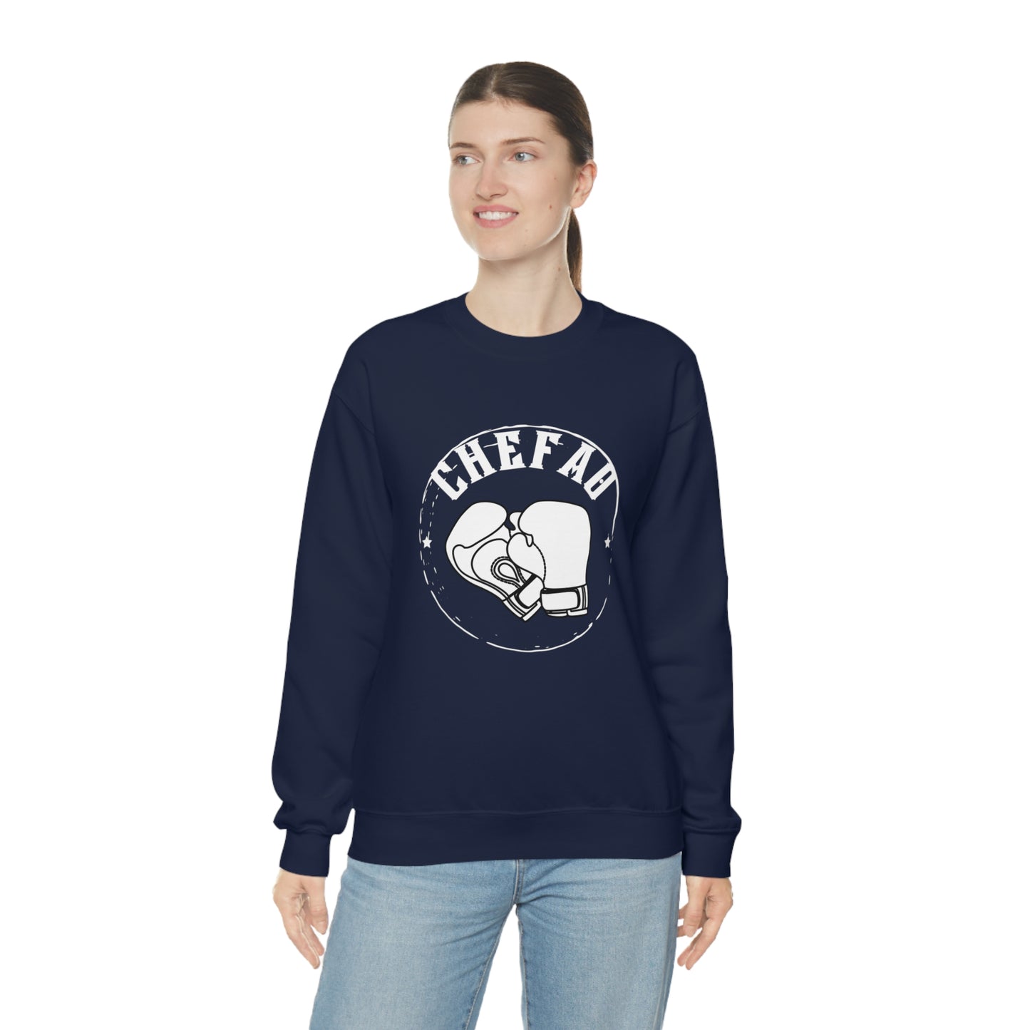 Chefao Boxing I, Unisex Heavy Blend Crewneck Sweatshirt