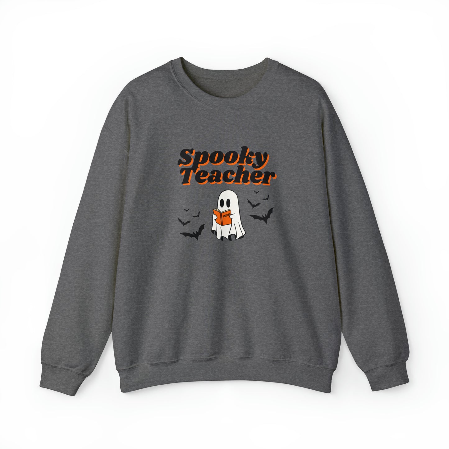 Spooky Teacher, Unisex Heavy Blend Crewneck Sweatshirt