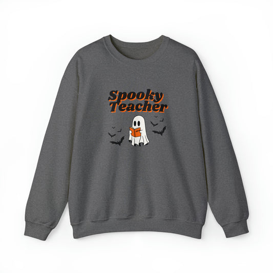 Spooky Teacher, Unisex Heavy Blend Crewneck Sweatshirt