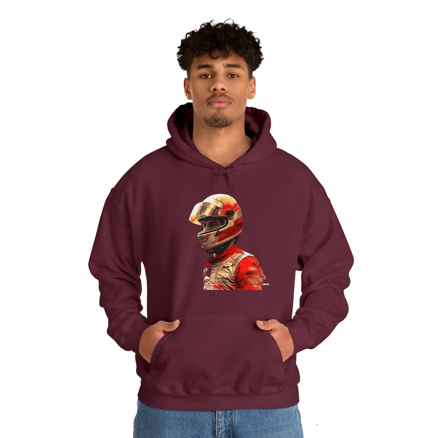 Racecar Driver, Unisex Heavy Blend Hooded Sweatshirt