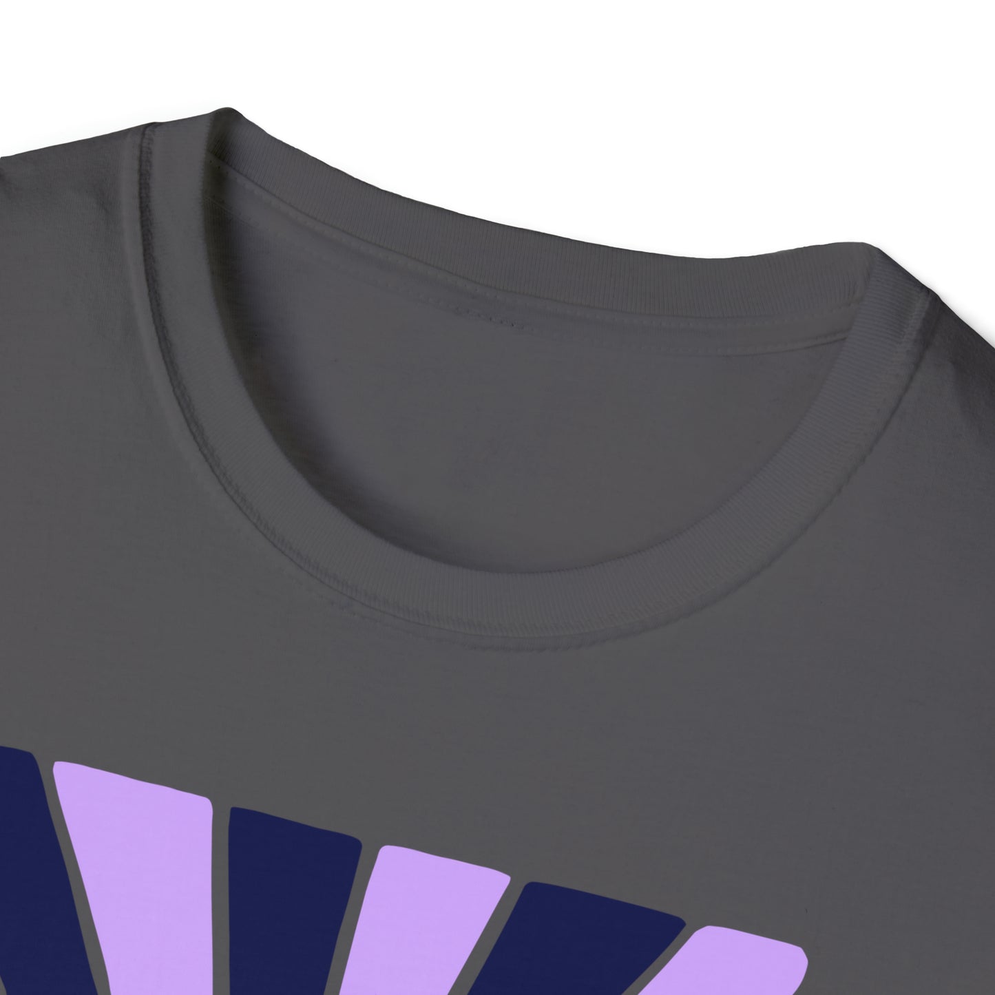 Easy Like Sunday Morning Purple, Unisex Softstyle T-Shirt