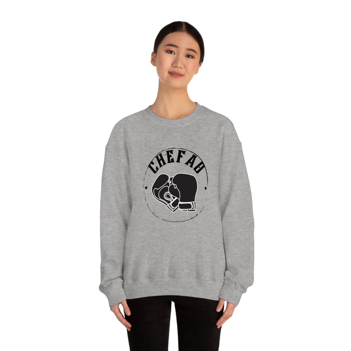 Chefao Boxing I, Unisex Heavy Blend Crewneck Sweatshirt