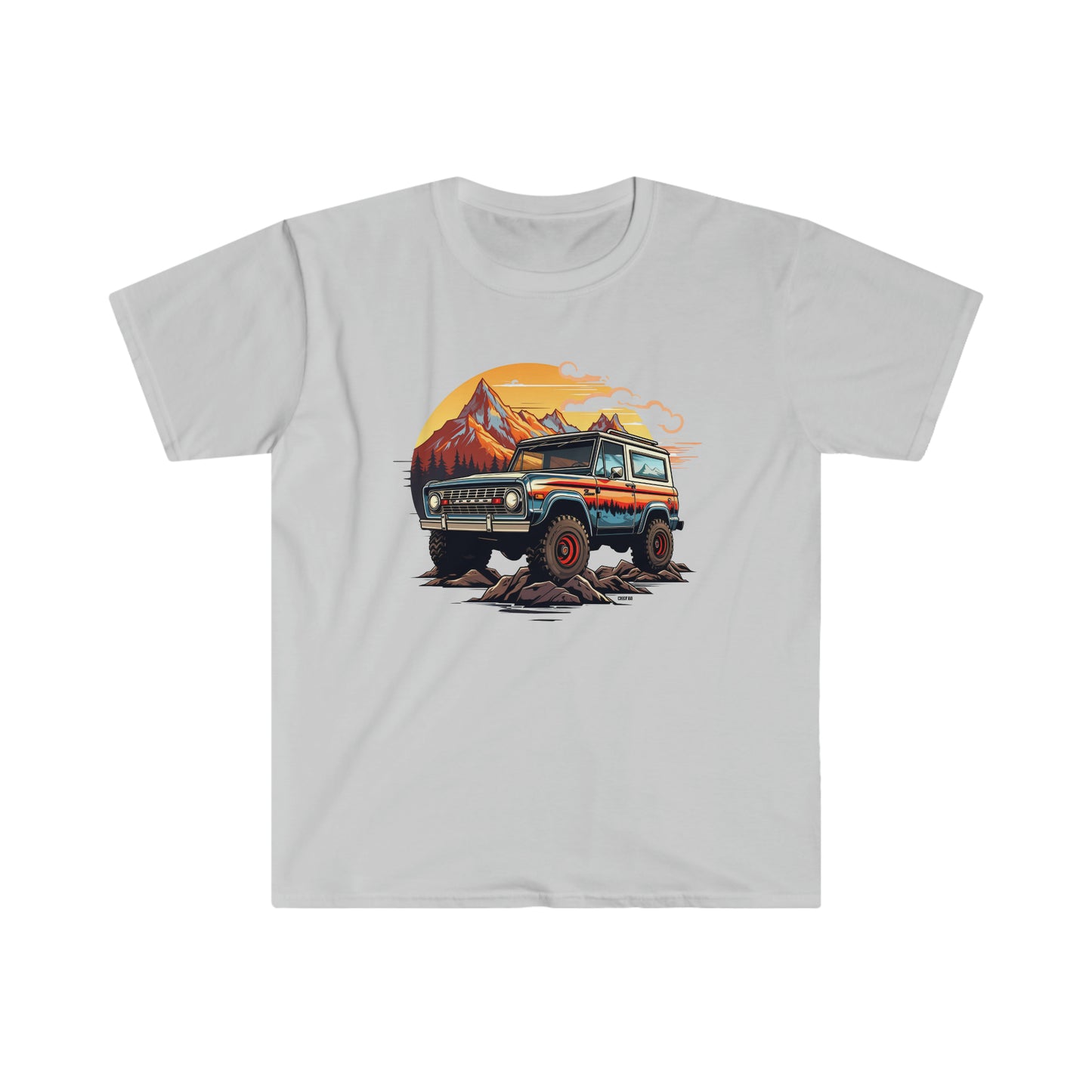 Retro, Rugged Charm, Unisex Softstyle T-Shirt