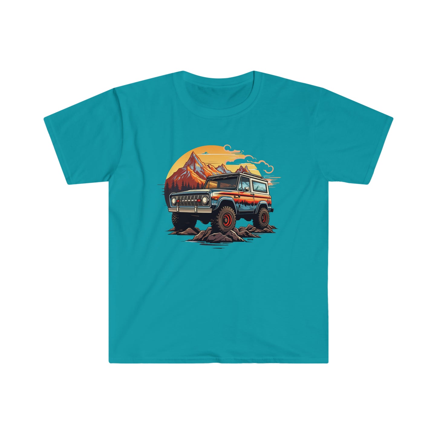Retro, Rugged Charm, Unisex Softstyle T-Shirt
