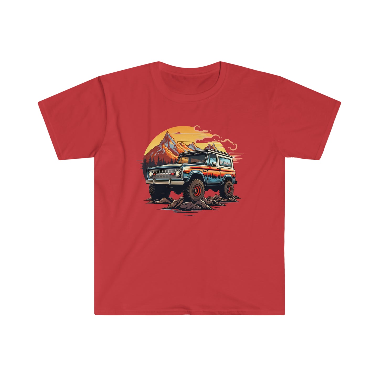 Retro, Rugged Charm, Unisex Softstyle T-Shirt