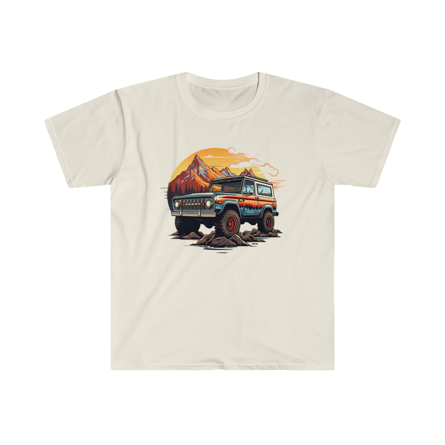 Retro, Rugged Charm, Unisex Softstyle T-Shirt