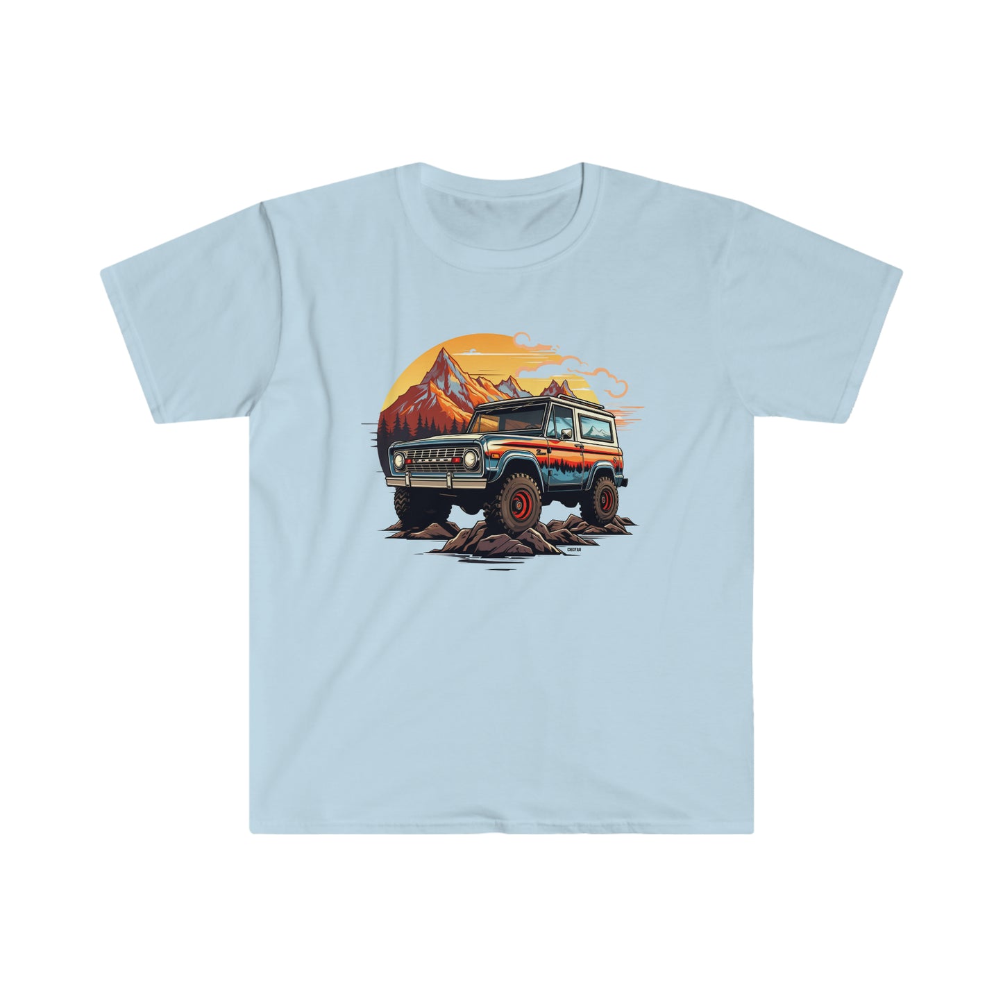 Retro, Rugged Charm, Unisex Softstyle T-Shirt