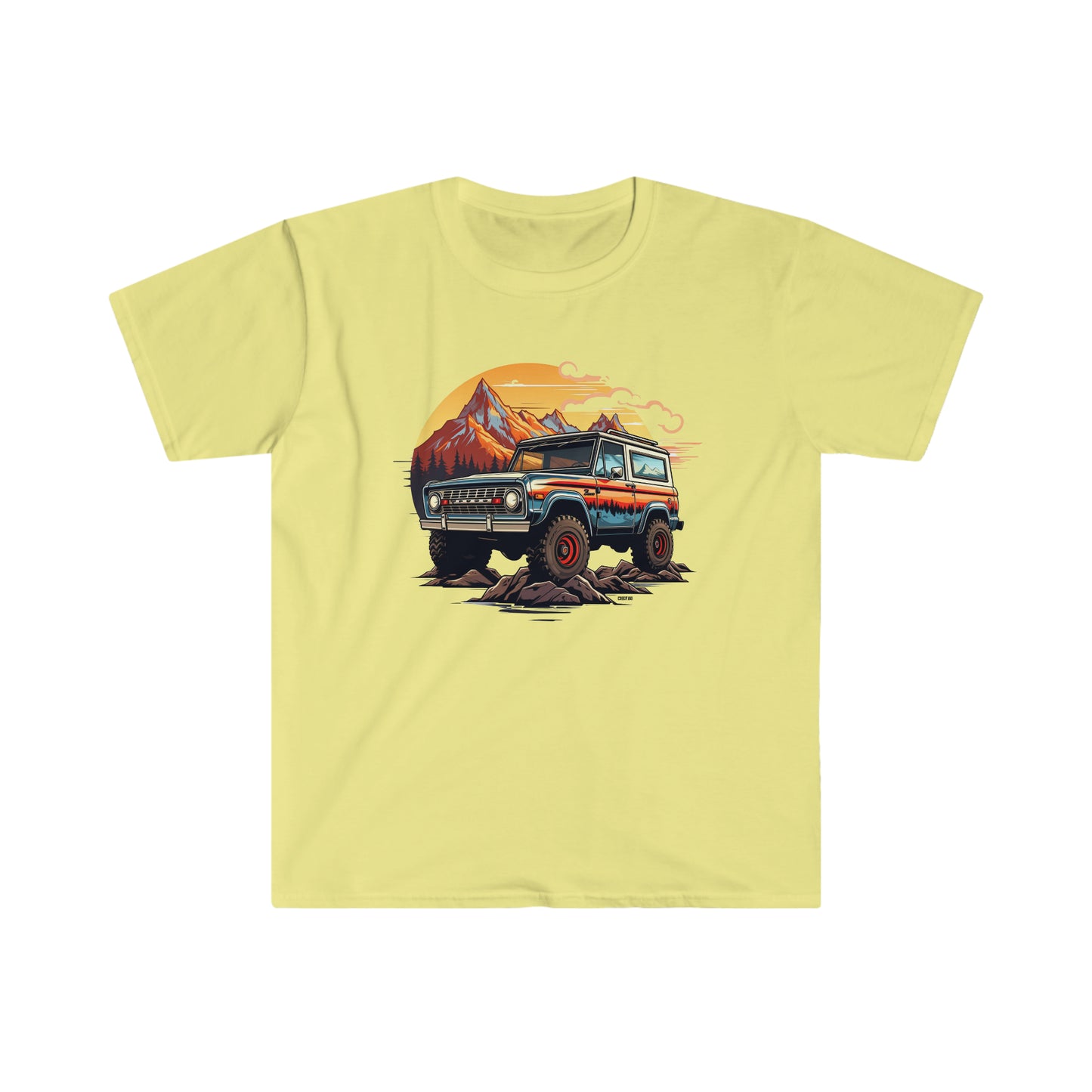 Retro, Rugged Charm, Unisex Softstyle T-Shirt