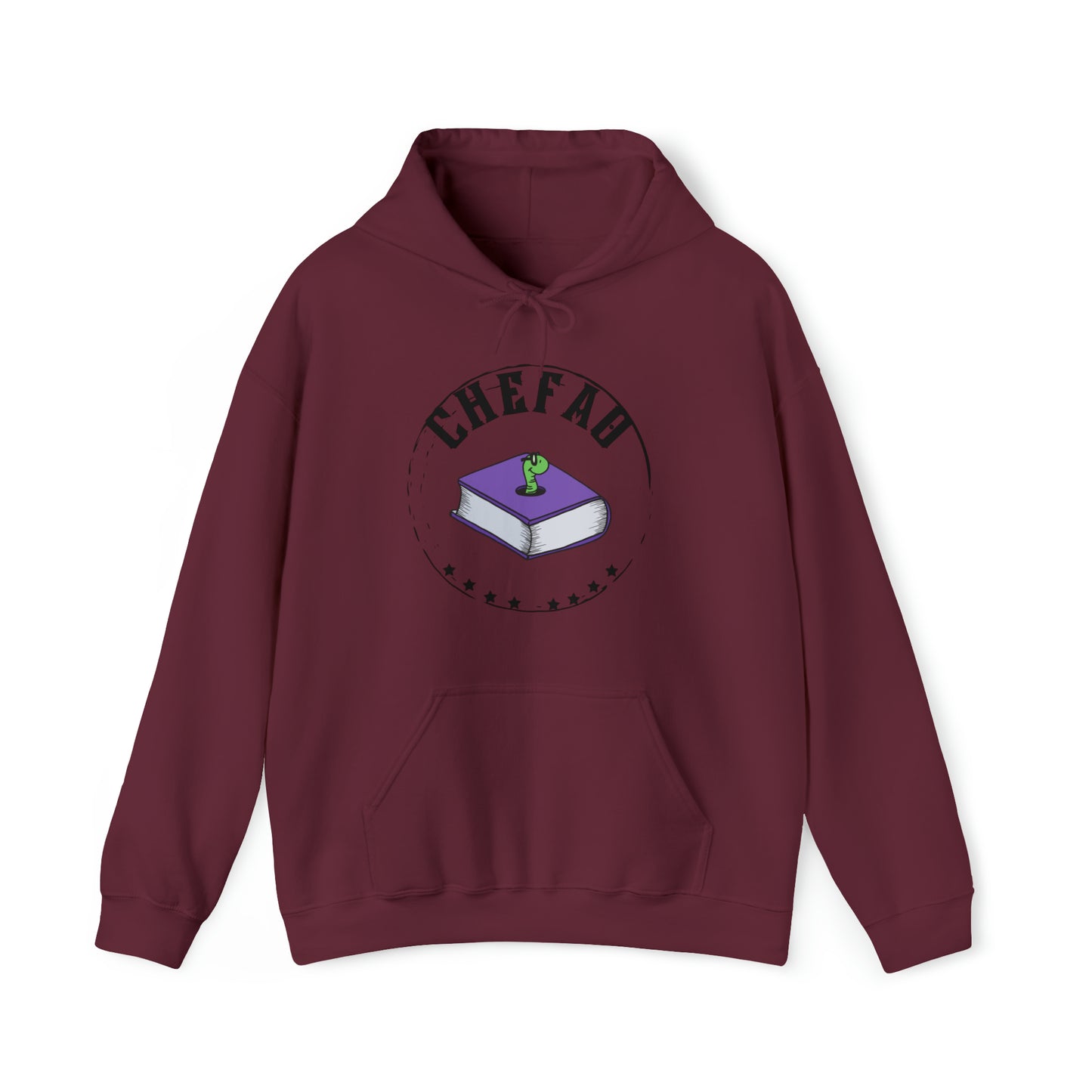 Chefao Bookworm I, Unisex Heavy Blend Hooded Sweatshirt