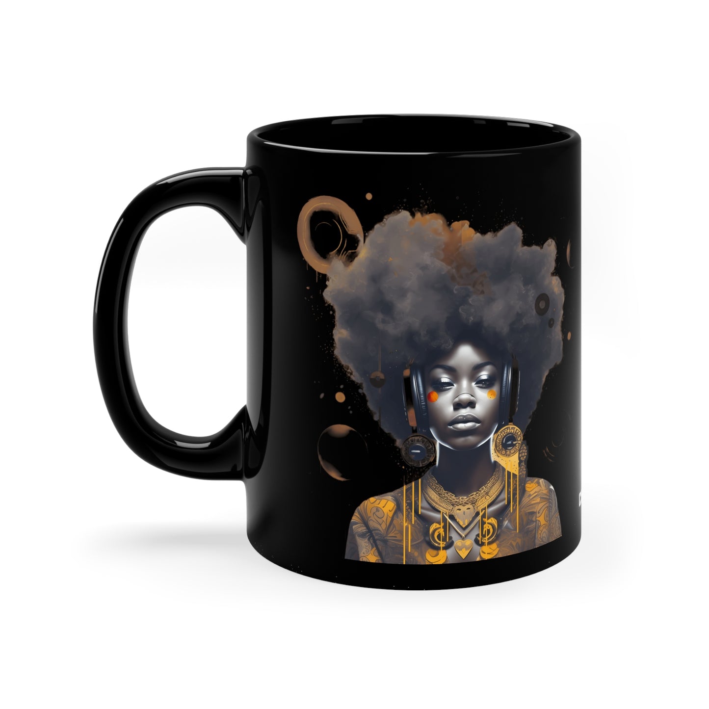 Golden Girl, 11oz Black Coffee Mug