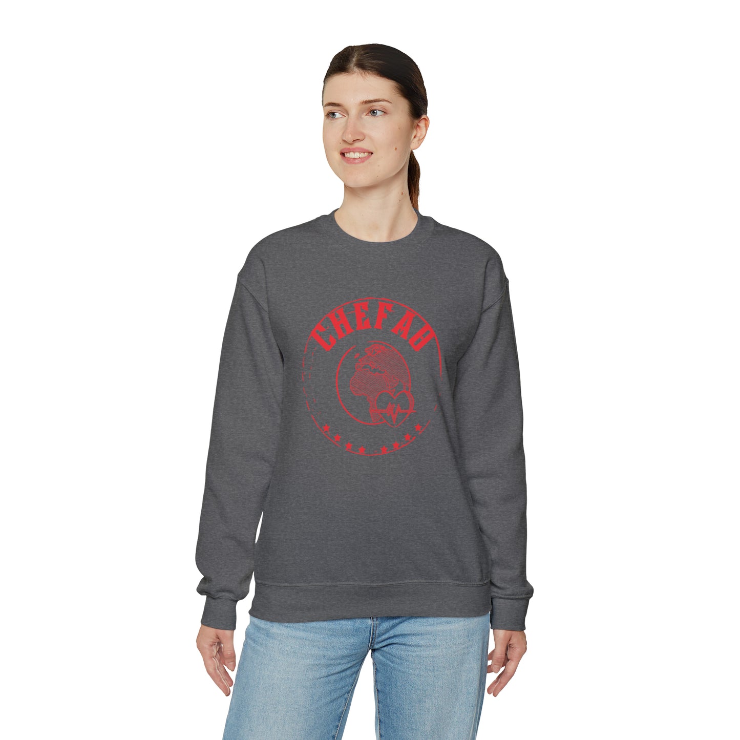 Chefao Travel I, Unisex Heavy Blend Crewneck Sweatshirt