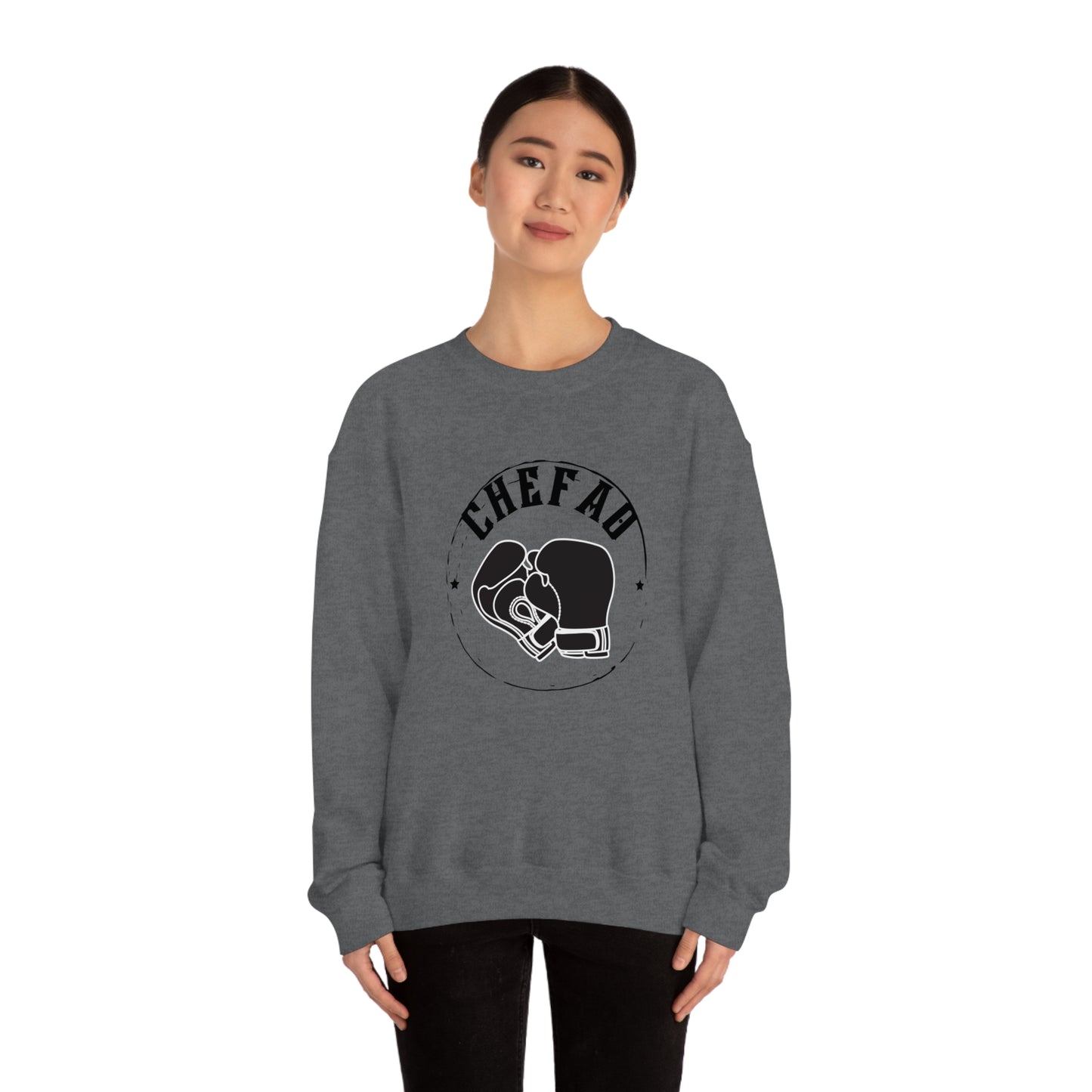 Chefao Boxing I, Unisex Heavy Blend Crewneck Sweatshirt