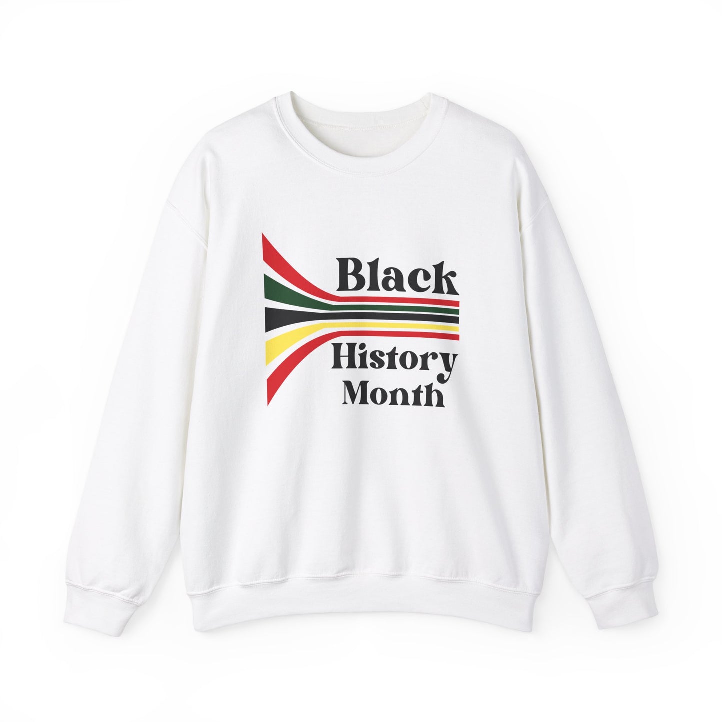 Chefao Retro Black History Month Emblem III, Unisex Heavy Blend™ Crewneck Sweatshirt