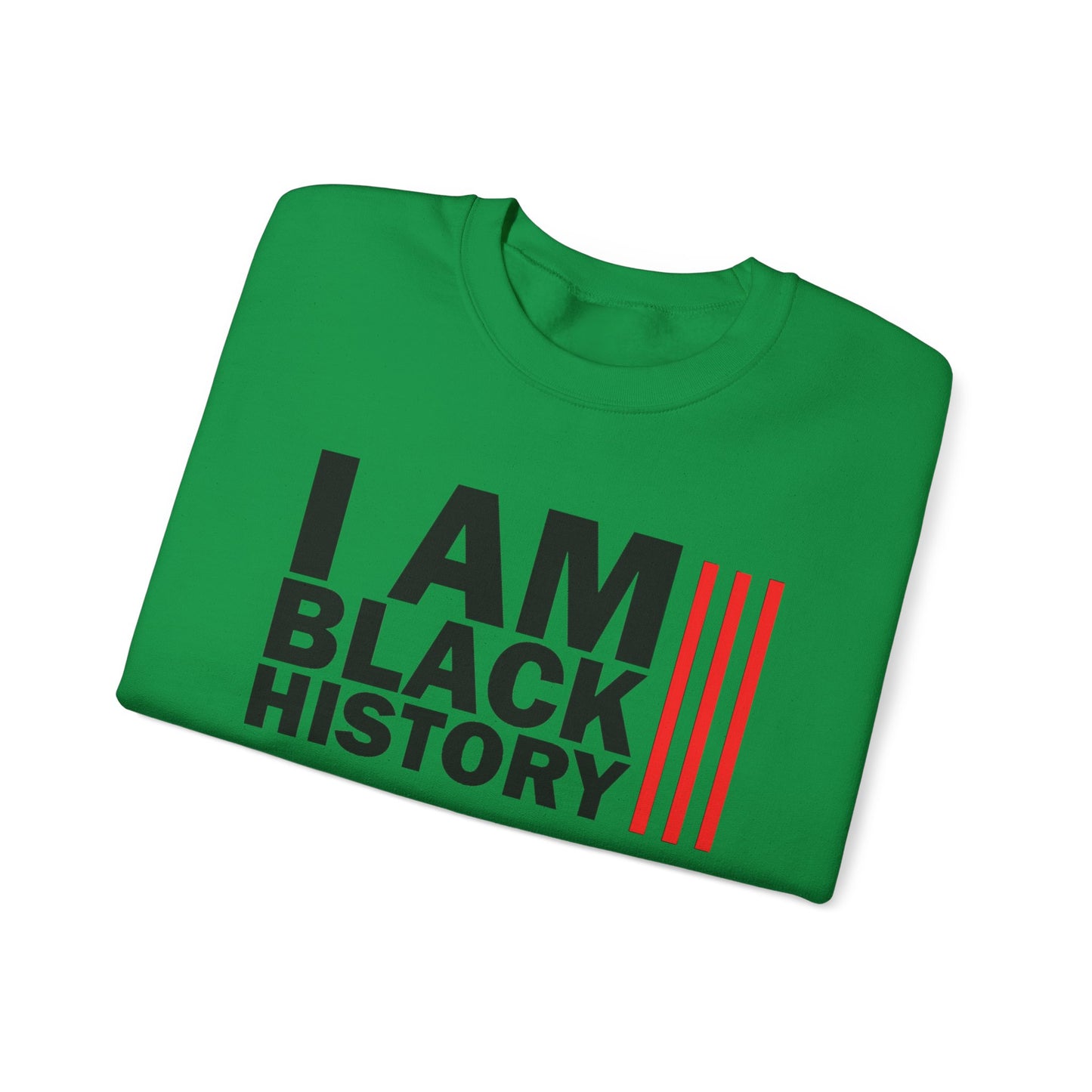 Chefao I Am Black History I, Unisex Heavy Blend™ Crewneck Sweatshirt