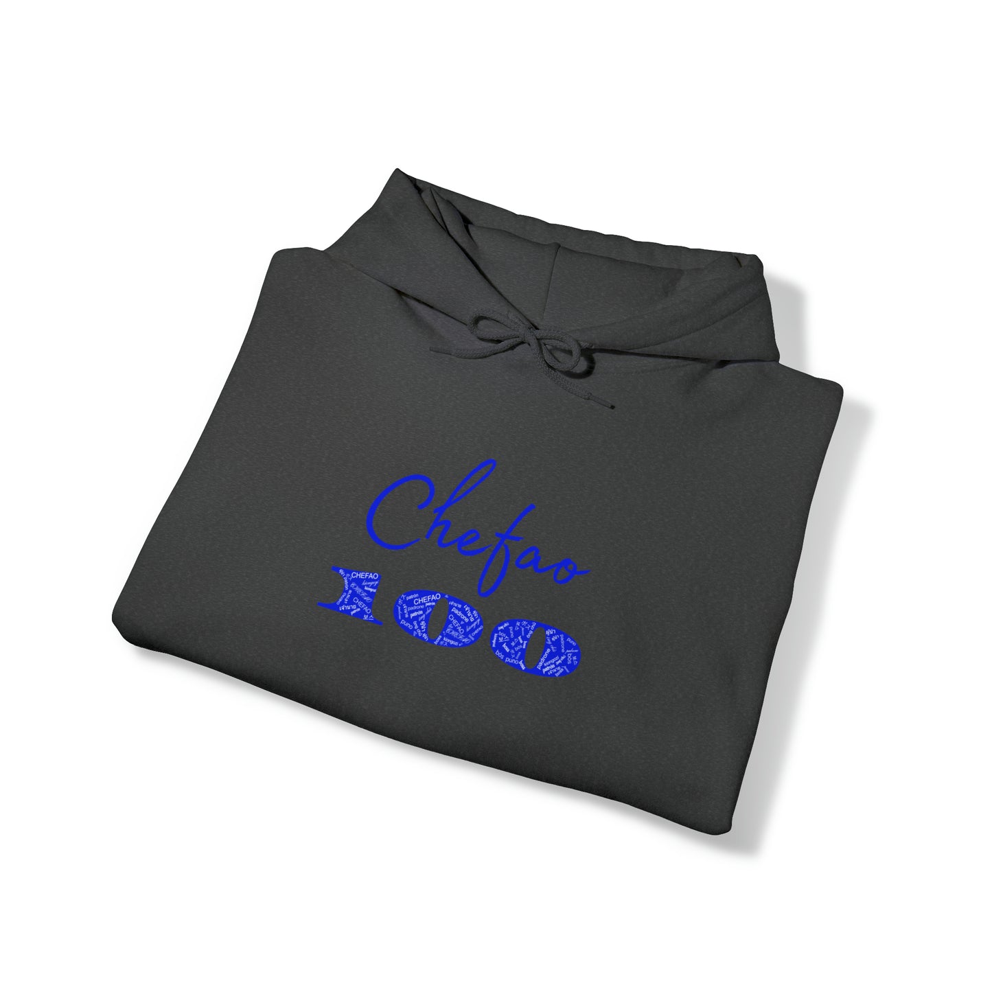 Chefao 100 I Blue, Unisex Heavy Blend™ Hooded Sweatshirt