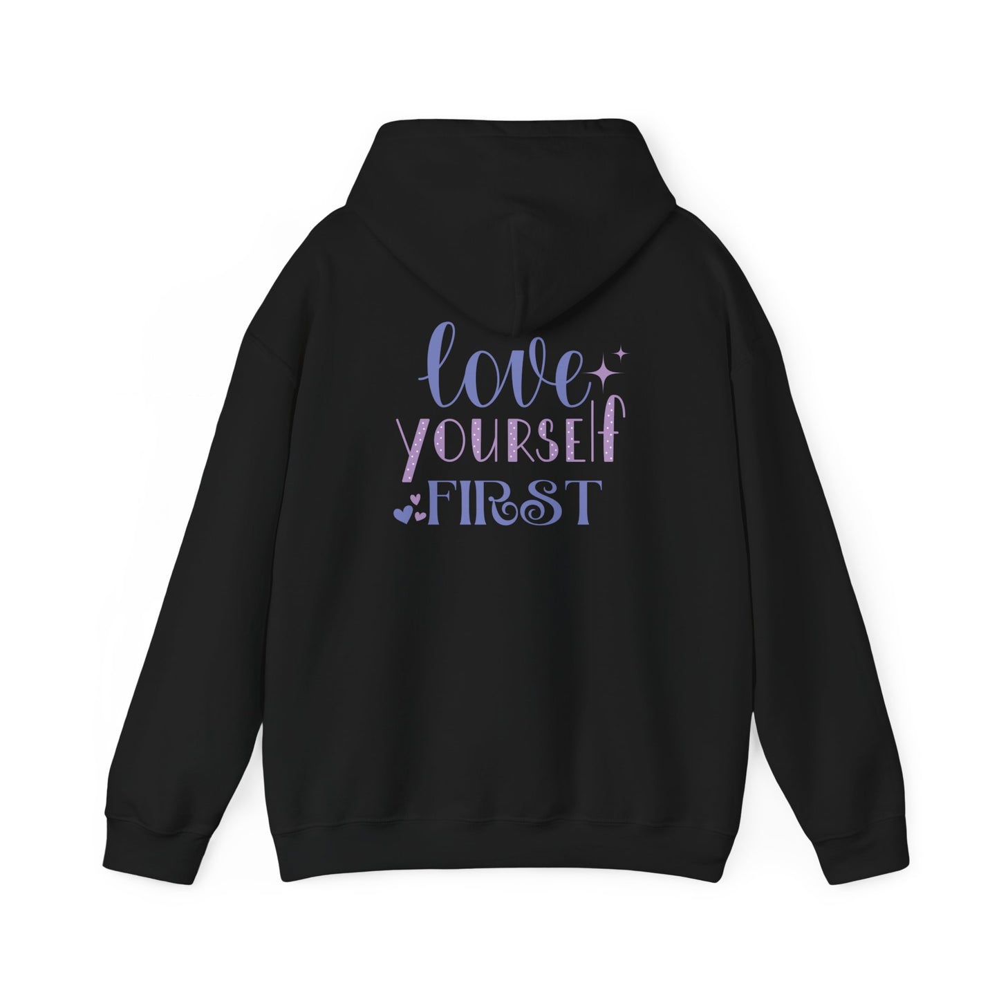 Love Yourself First I, Unisex Heavy Blend Hooded Sweatshirt