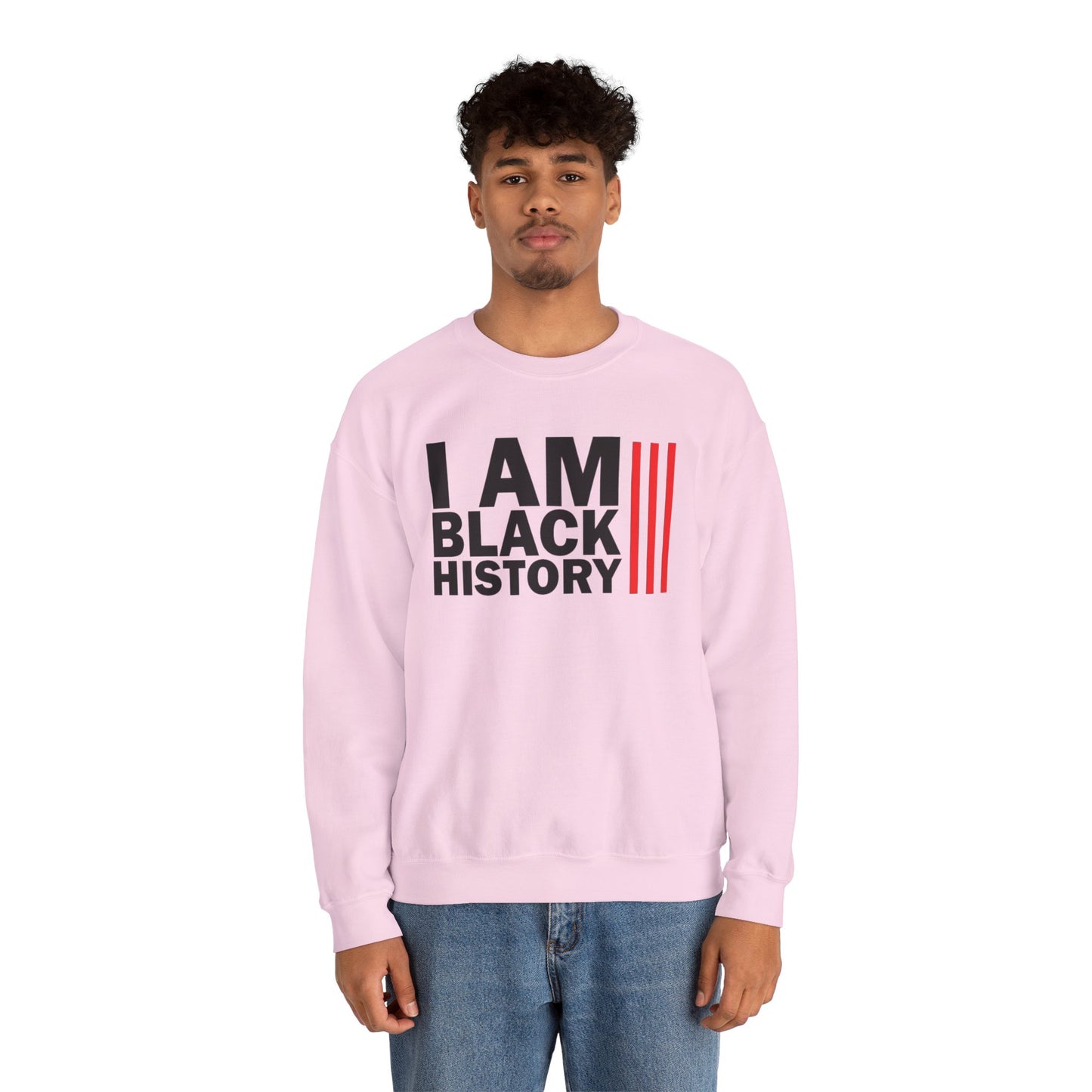Chefao I Am Black History I, Unisex Heavy Blend™ Crewneck Sweatshirt