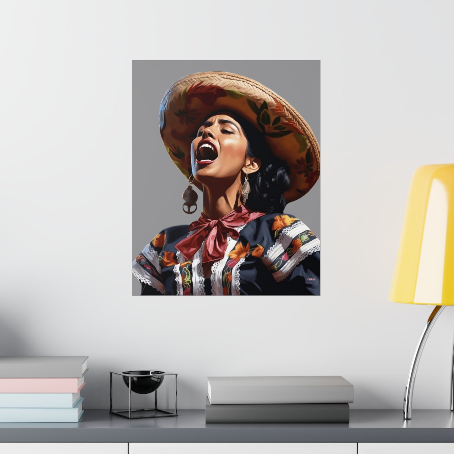 Mariachi Woman, Premium Matte Vertical Posters