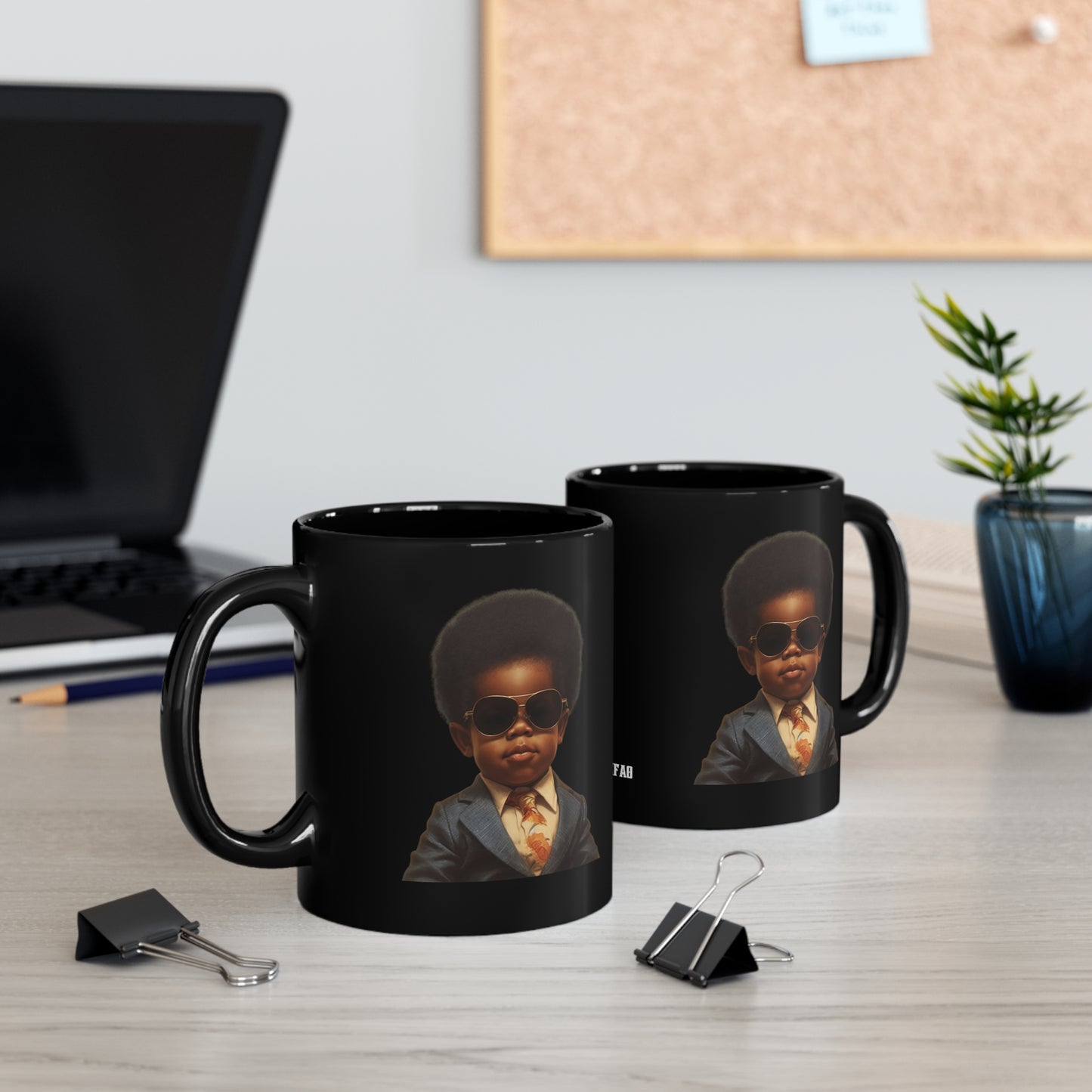 Little Boss, 11oz Black Coffee Mug