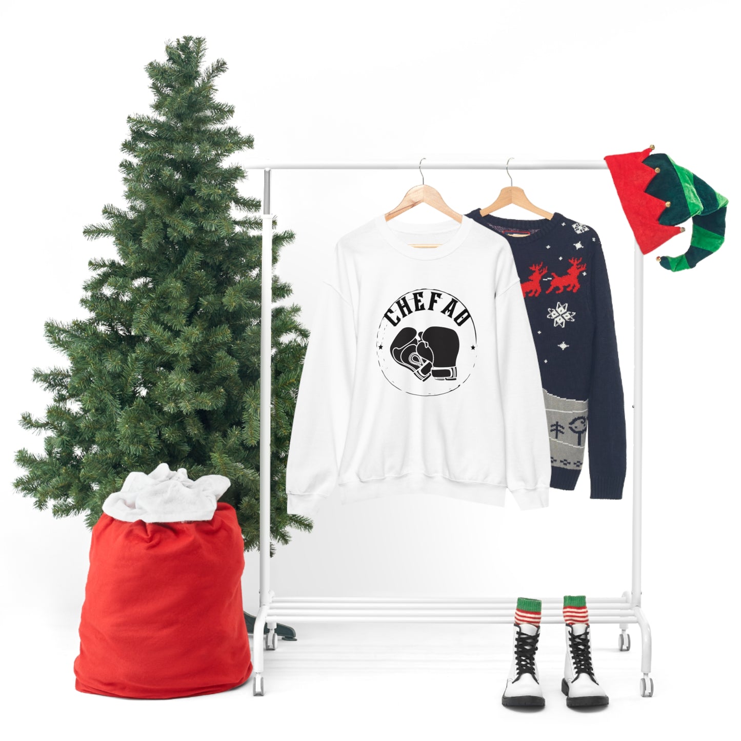 Chefao Boxing I, Unisex Heavy Blend Crewneck Sweatshirt