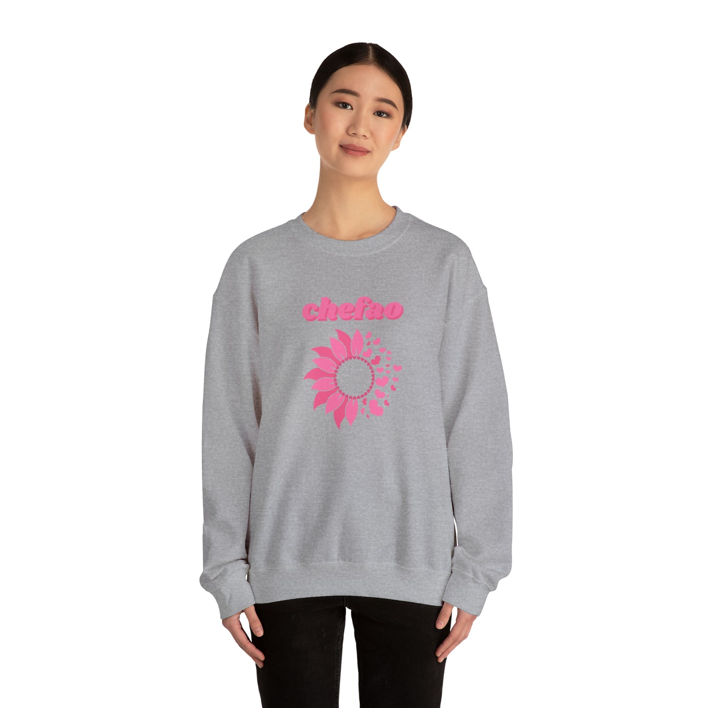 Chefao Sunflower III, Unisex Heavy Blend Crewneck Sweatshirt