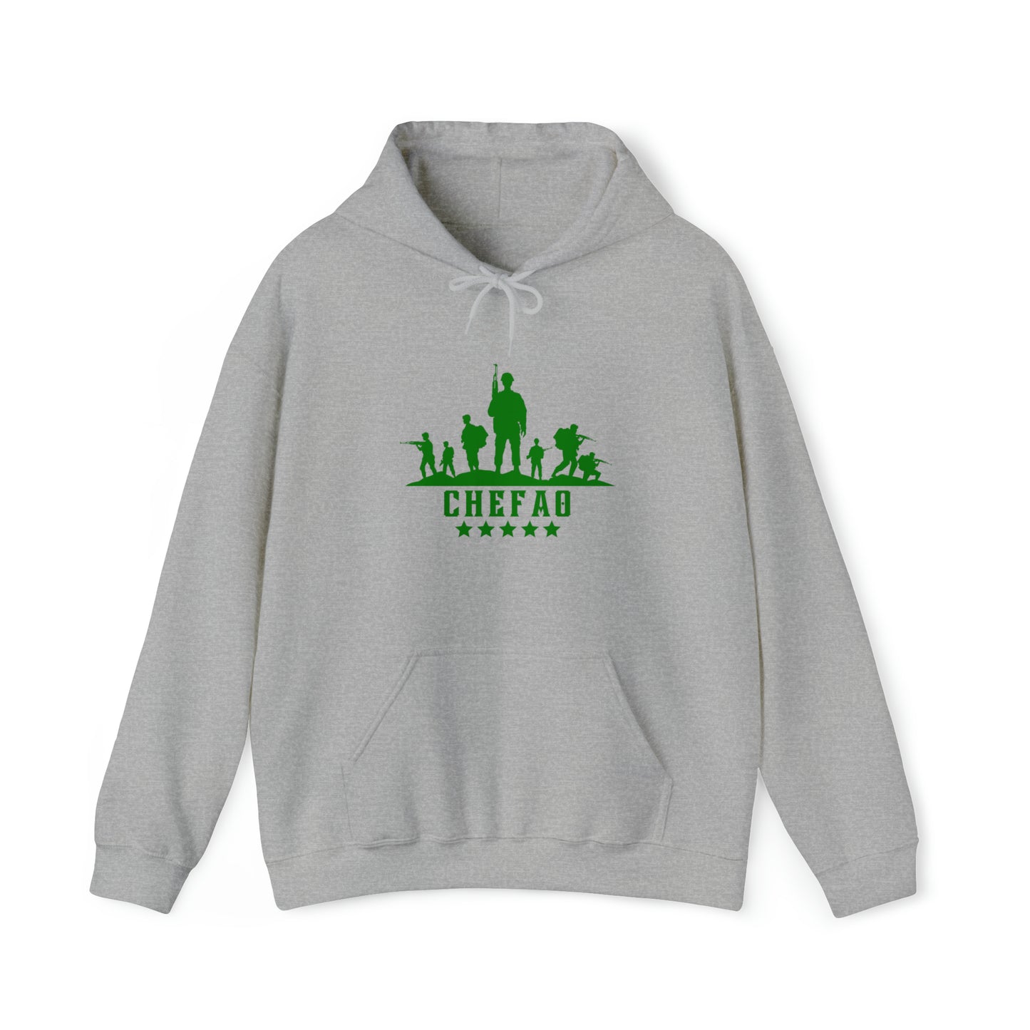 Chefao Military III, Unisex Heavy Blend Hooded Sweatshirt