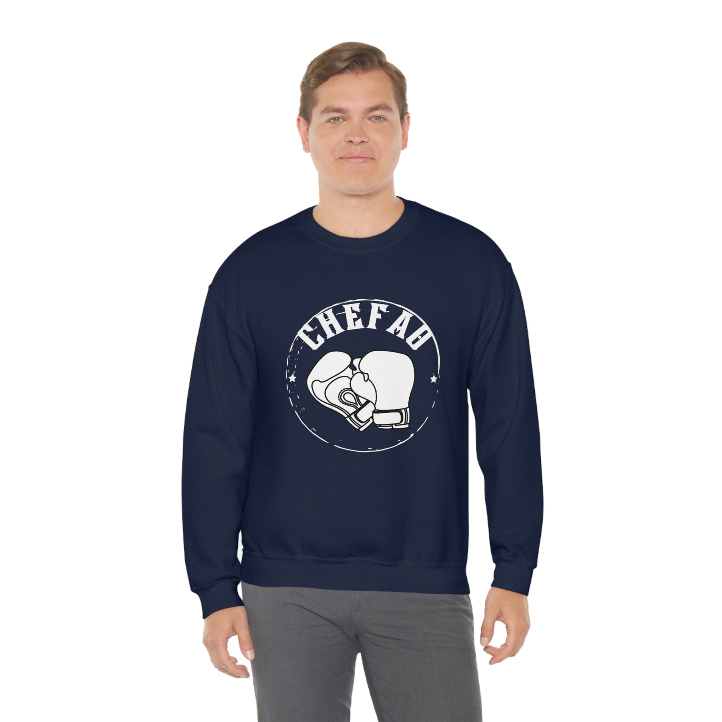 Chefao Boxing I, Unisex Heavy Blend Crewneck Sweatshirt