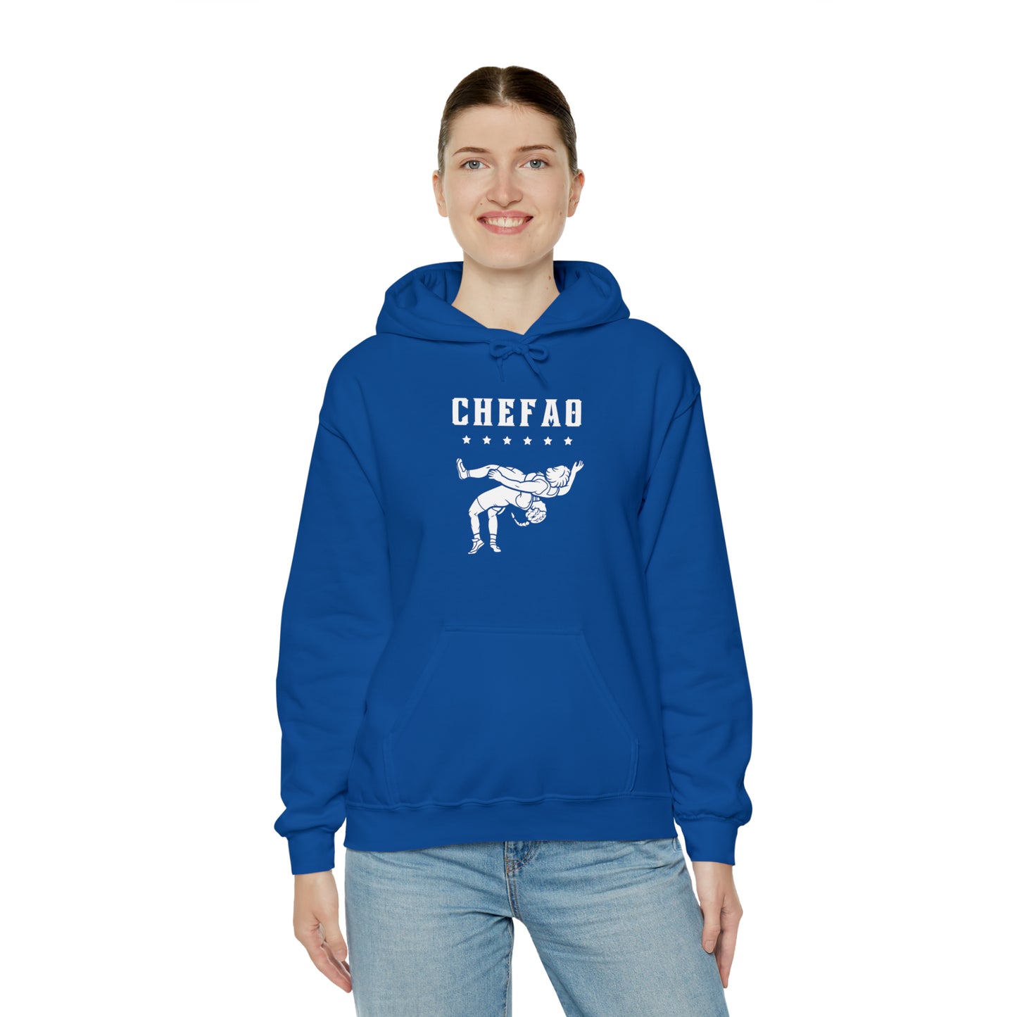 Chefao Wrestling VIII, Unisex Heavy Blend Hooded Sweatshirt