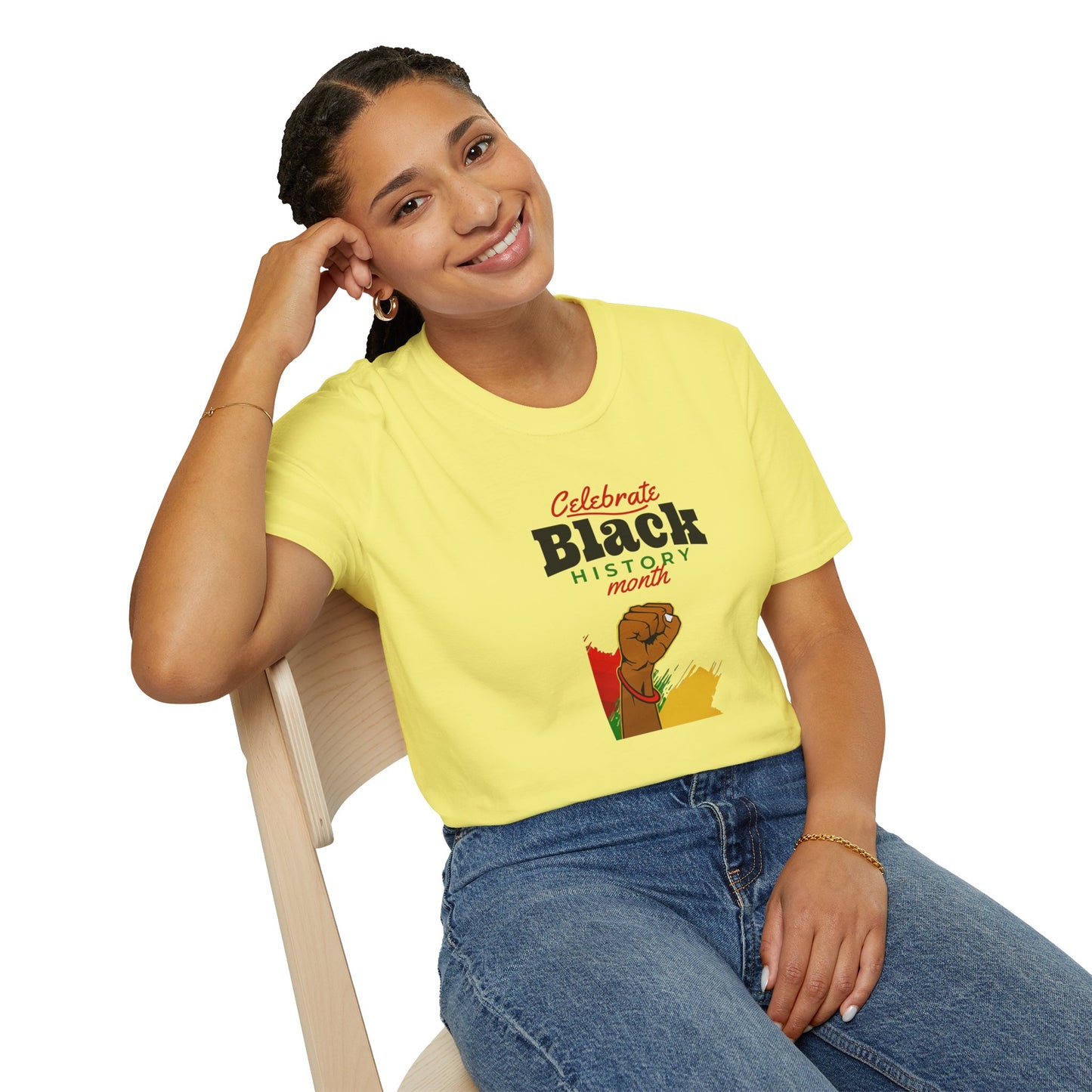 Celebrate Black History Month I, Unisex Softstyle T-Shirt