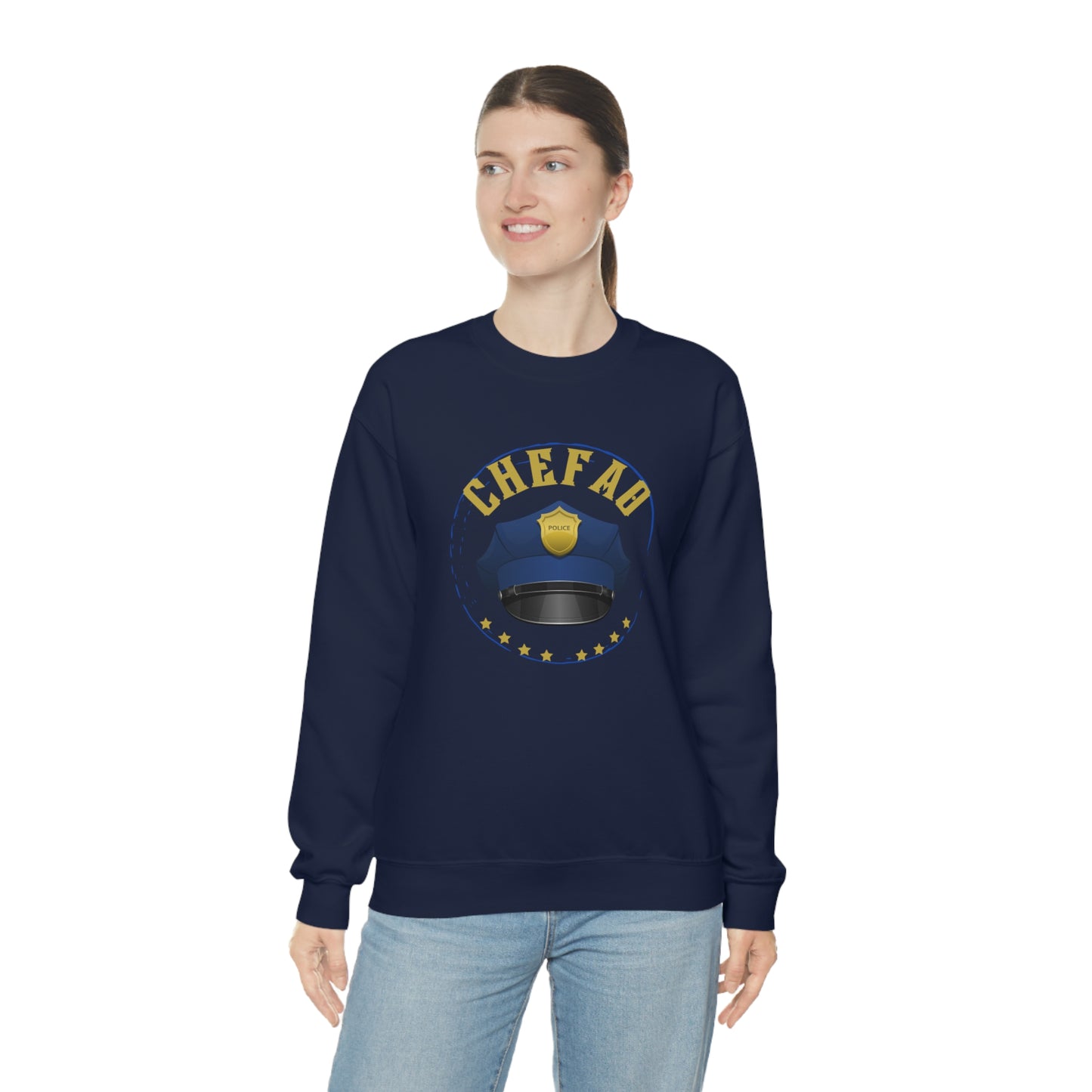 Chefao Police III, Unisex Heavy Blend Crewneck Sweatshirt