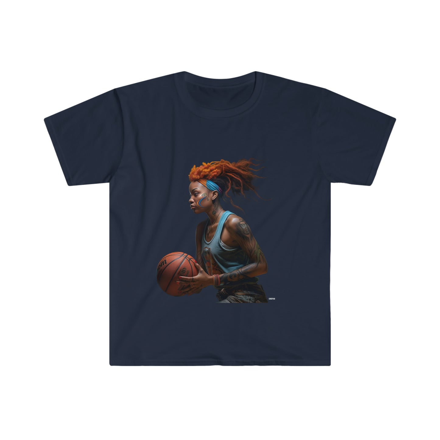 Basketball Flair, Unisex Softstyle T-Shirt