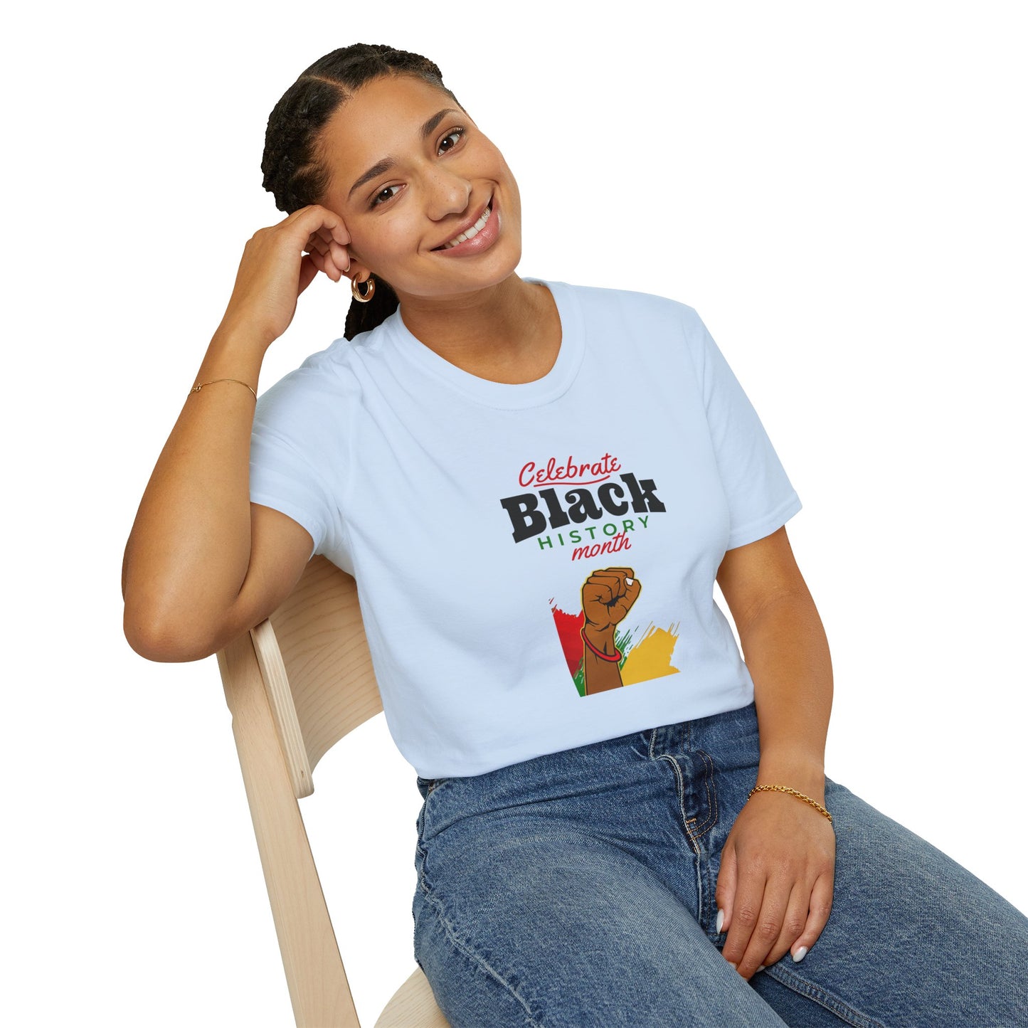 Celebrate Black History Month I, Unisex Softstyle T-Shirt