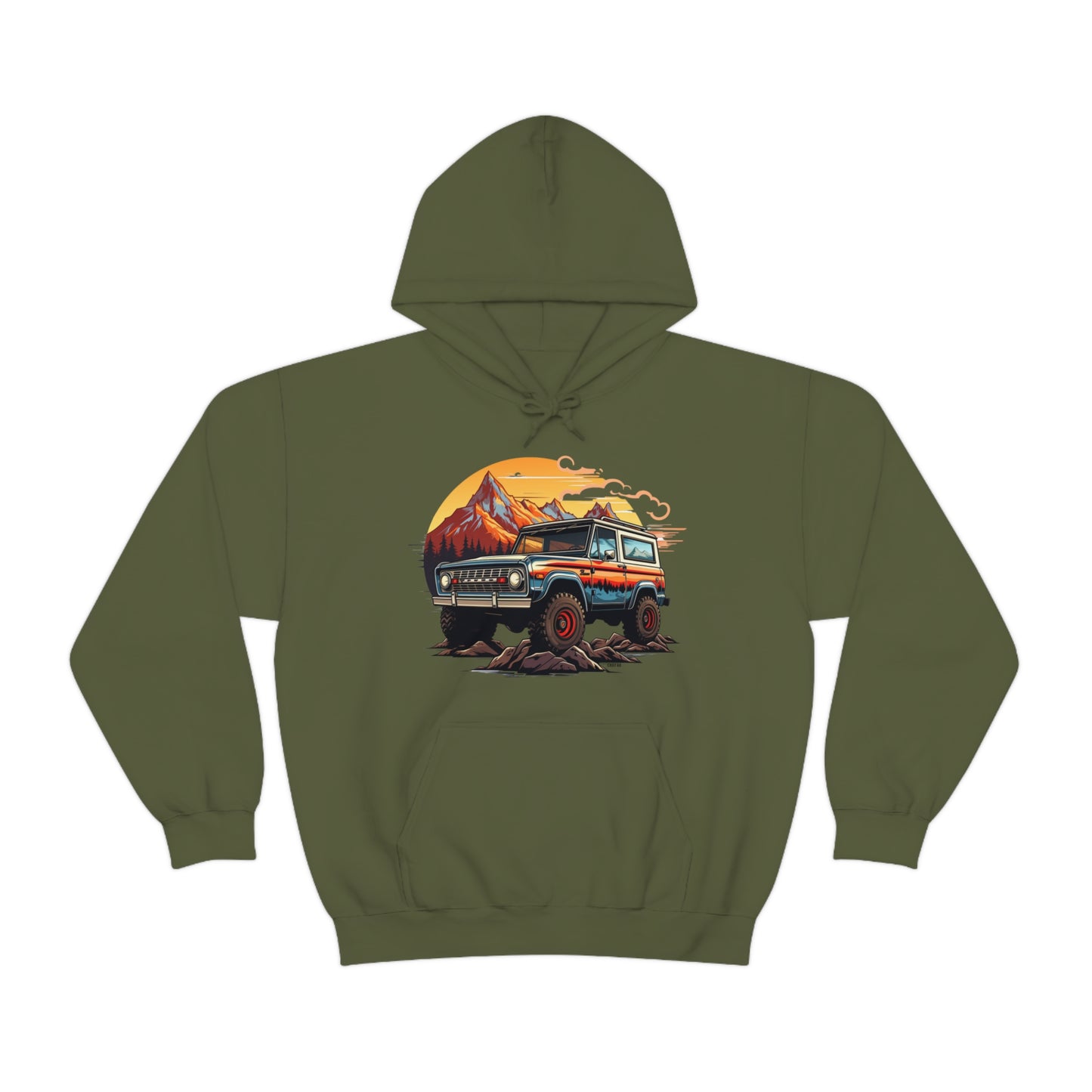Retro, Rugged Charm, Unisex Heavy Blend Hooded Sweatshirt