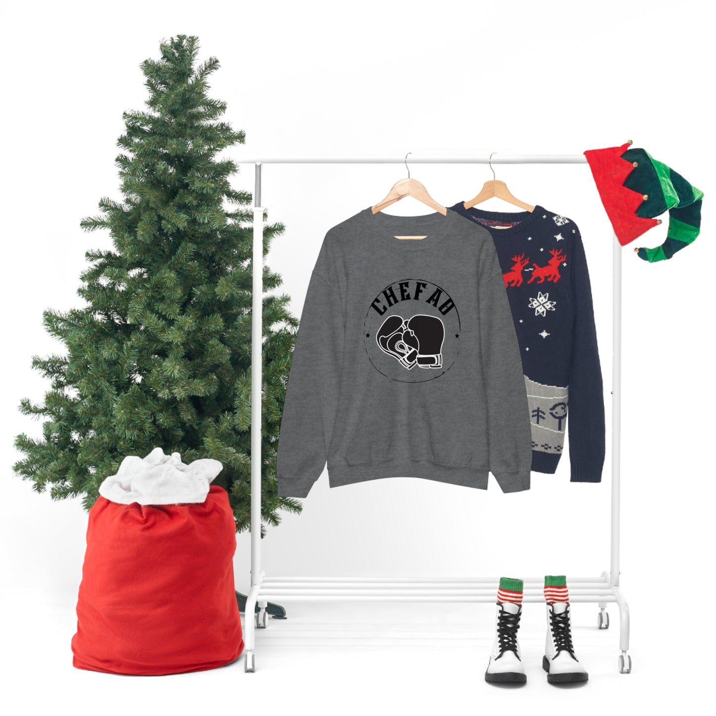 Chefao Boxing I, Unisex Heavy Blend Crewneck Sweatshirt