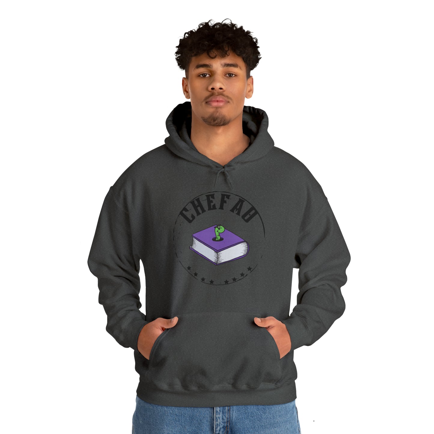 Chefao Bookworm I, Unisex Heavy Blend Hooded Sweatshirt