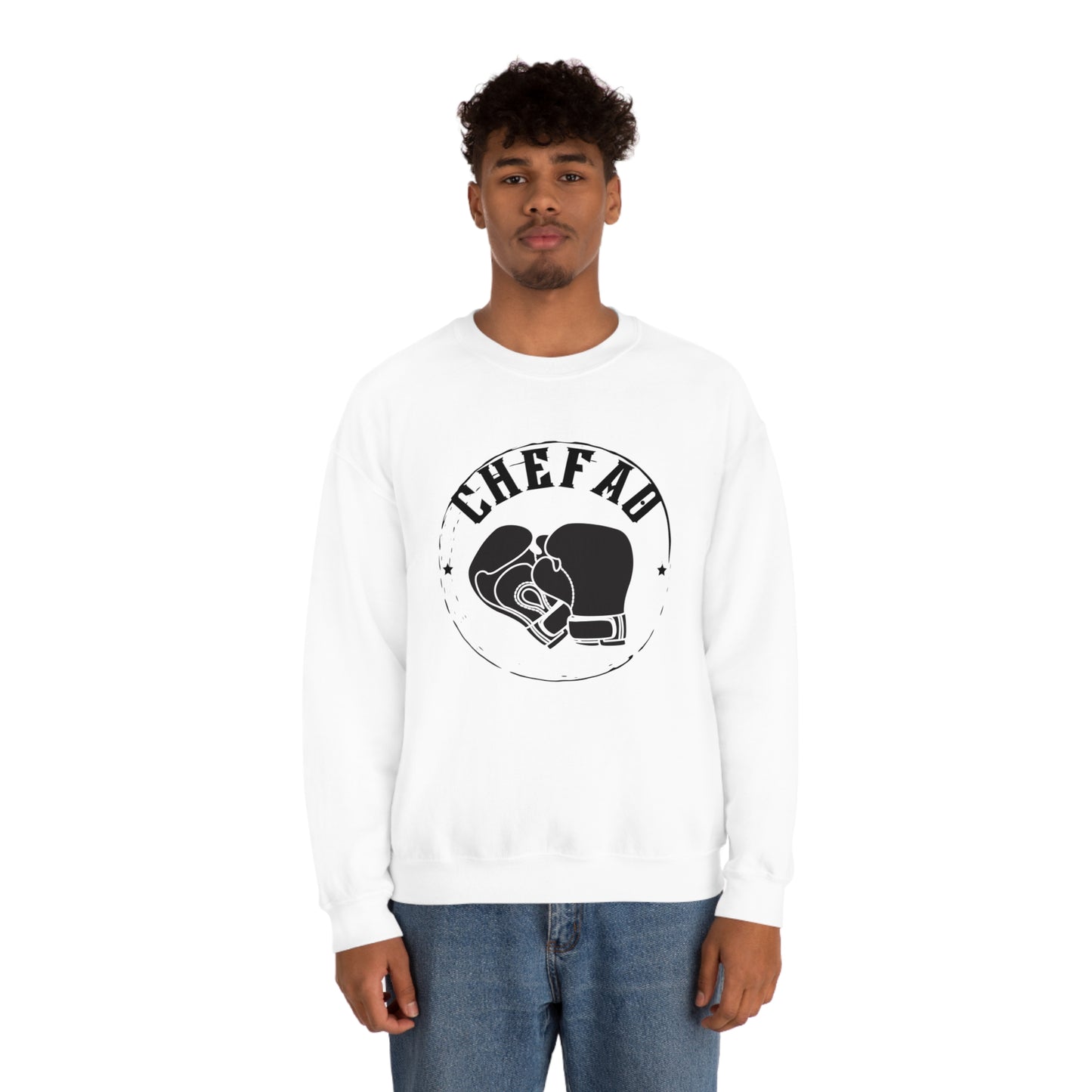 Chefao Boxing I, Unisex Heavy Blend Crewneck Sweatshirt