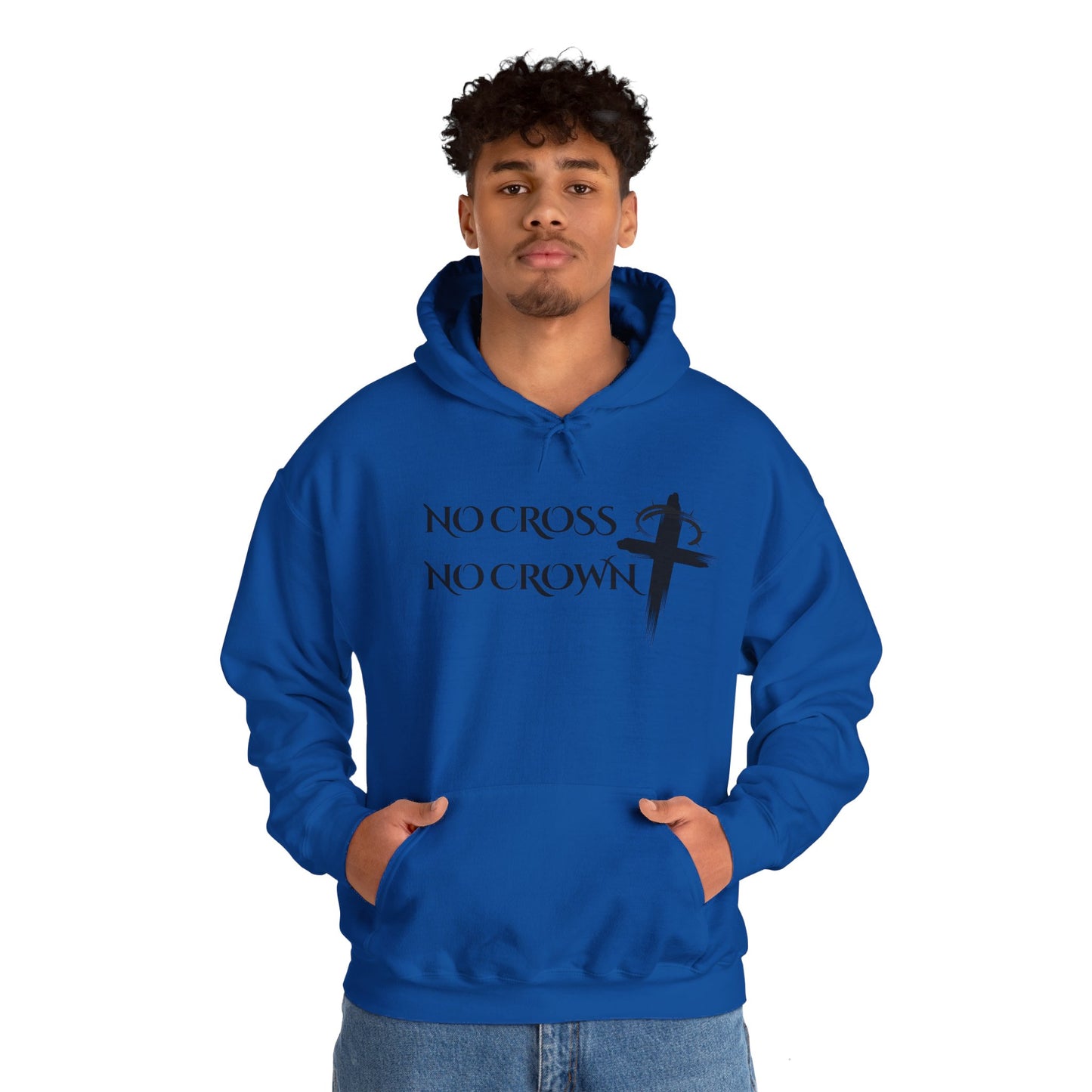 No Cross No Crown, Unisex Heavy Blend™ Hooded Sweatshirt