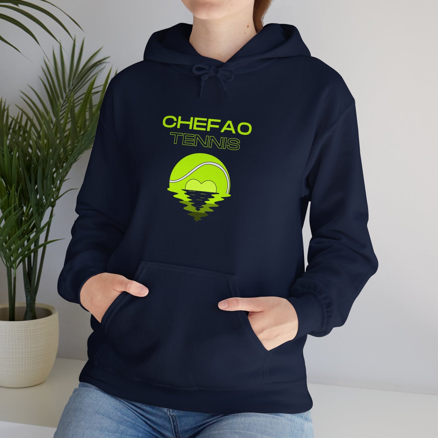Chefao Tennis X, Unisex Heavy Blend Hooded Sweatshirt