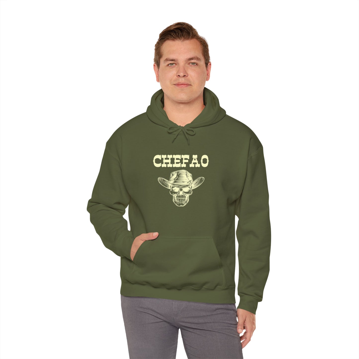Chefao Cowboy VII, Unisex Heavy Blend Hooded Sweatshirt