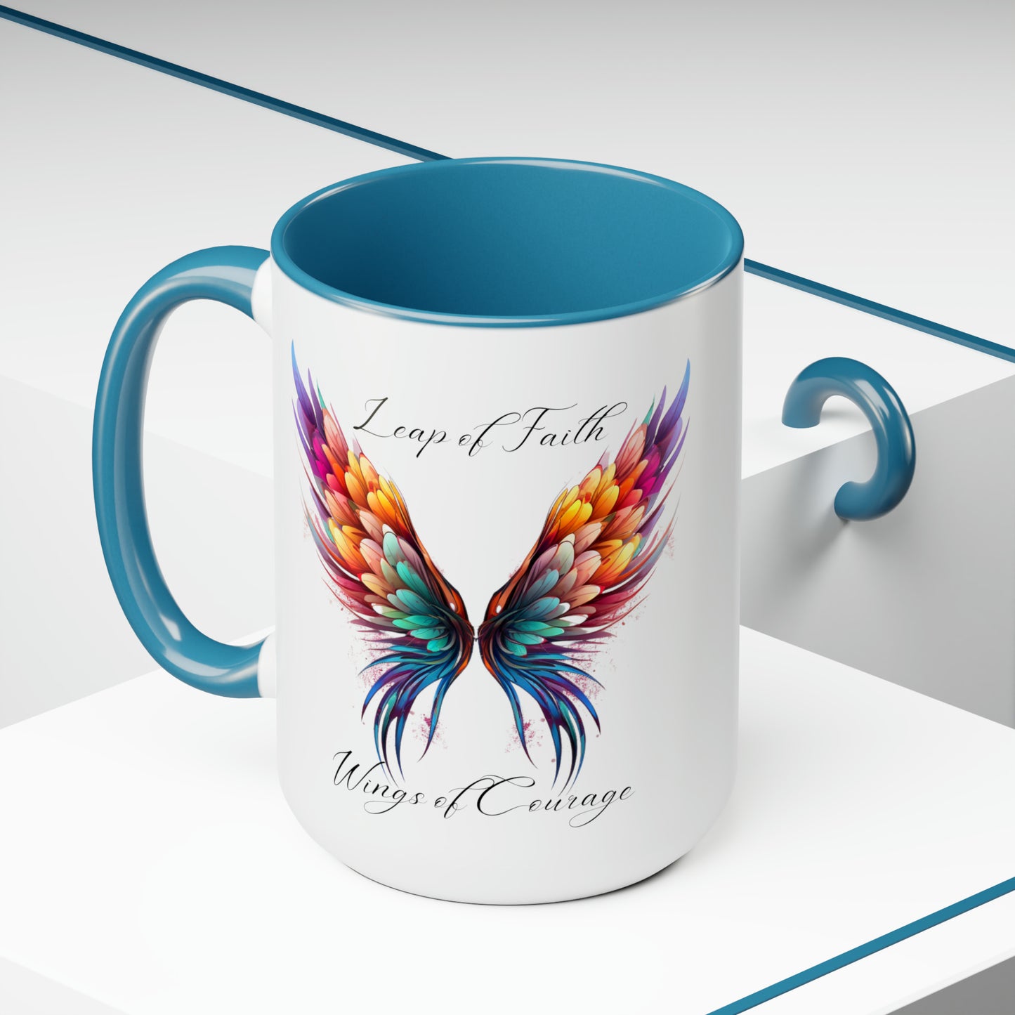 Leap of Faith, Wings of Courage, Coffee Mug, 15oz