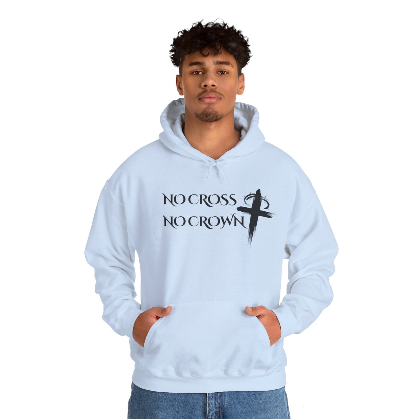 No Cross No Crown, Unisex Heavy Blend™ Hooded Sweatshirt