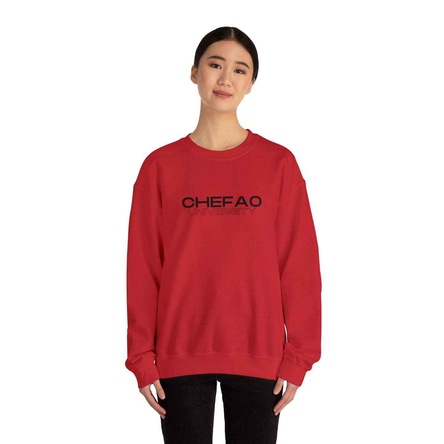 Chefao University I, Unisex Heavy Blend Crewneck Sweatshirt