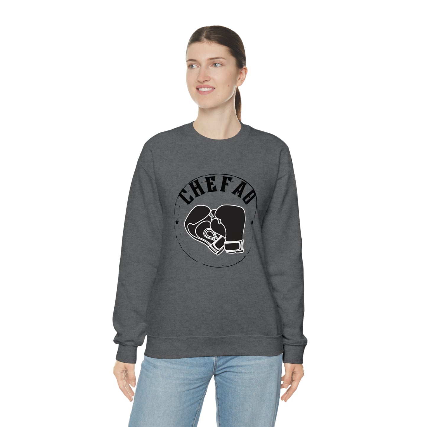 Chefao Boxing I, Unisex Heavy Blend Crewneck Sweatshirt