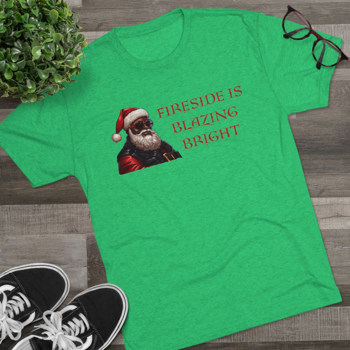 Fireside Is Blazing Bright, Unisex Tri-Blend Crew Tee