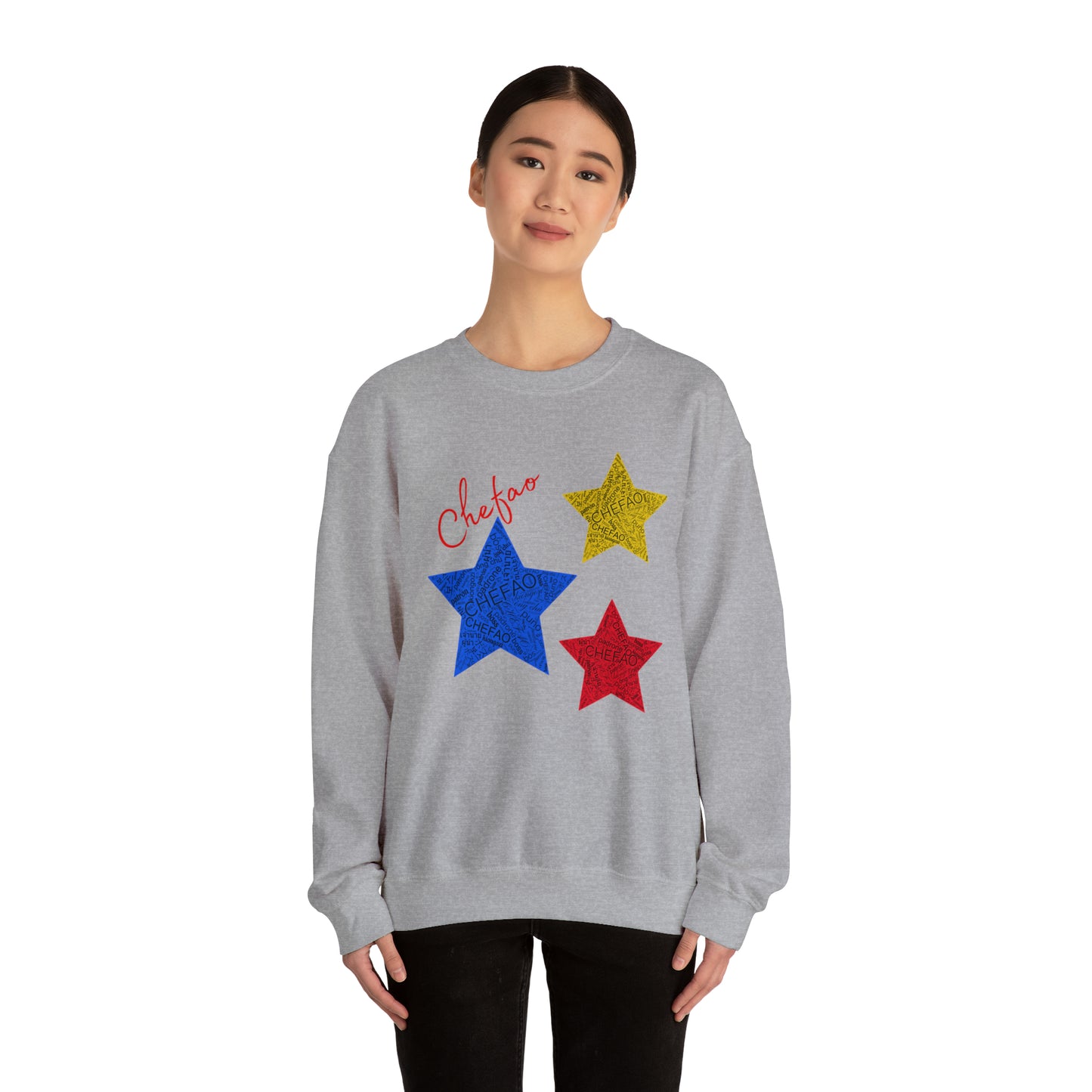 Chefao Stars I, Unisex Heavy Blend Crewneck Sweatshirt
