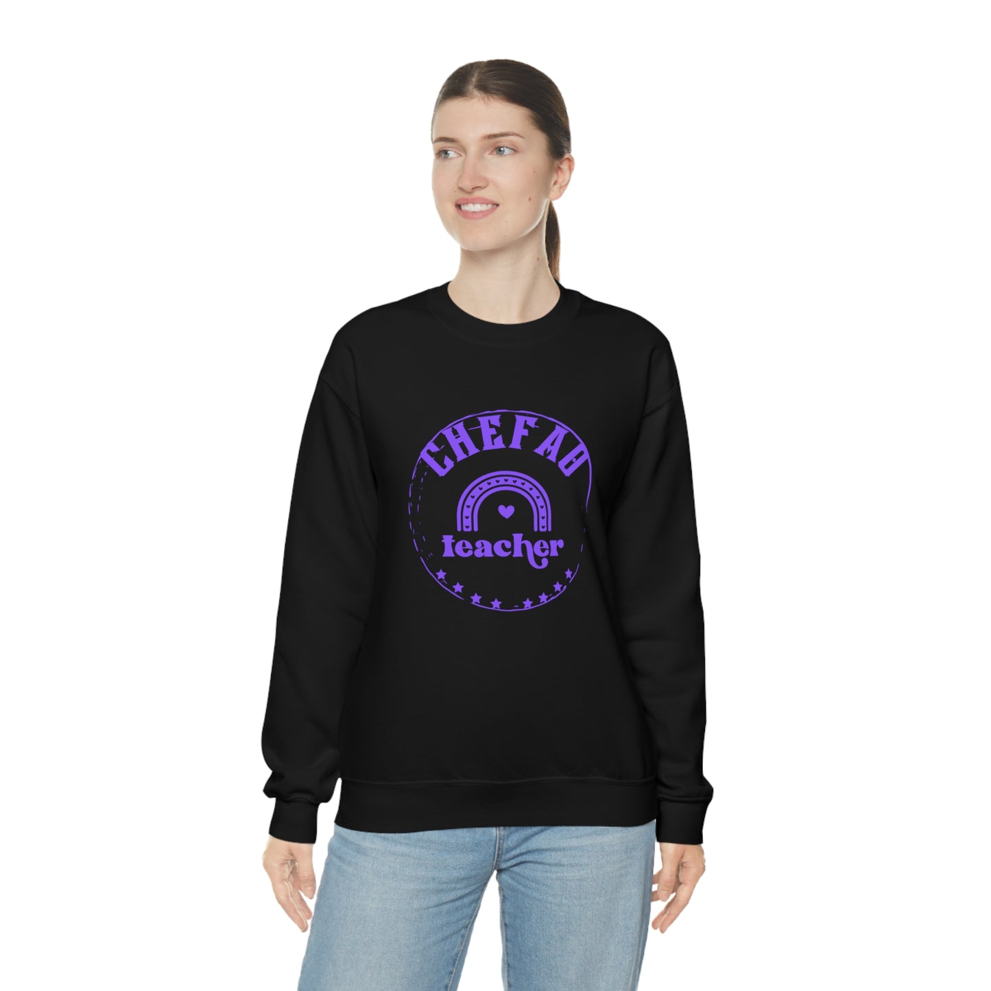 Chefao Teacher III, Unisex Heavy Blend Crewneck Sweatshirt