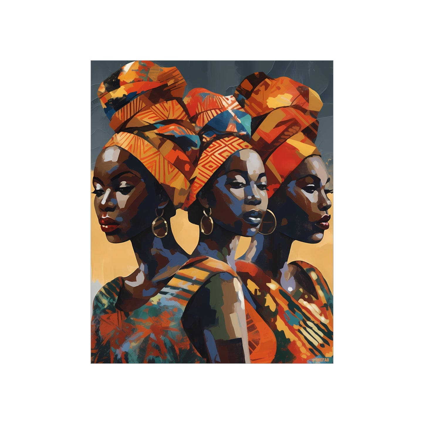 African Women, Premium Matte Vertical Posters