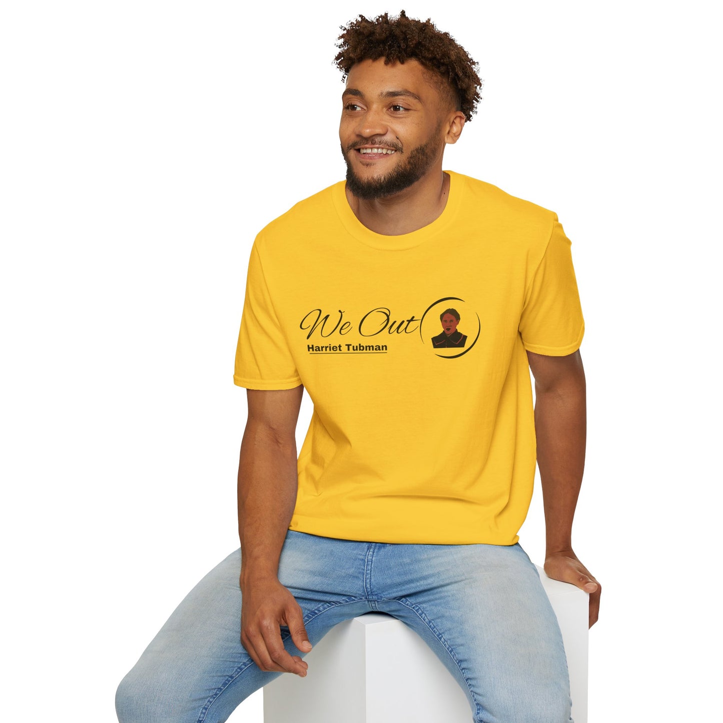 Harriet Tubman "We Out", Unisex Softstyle T-Shirt