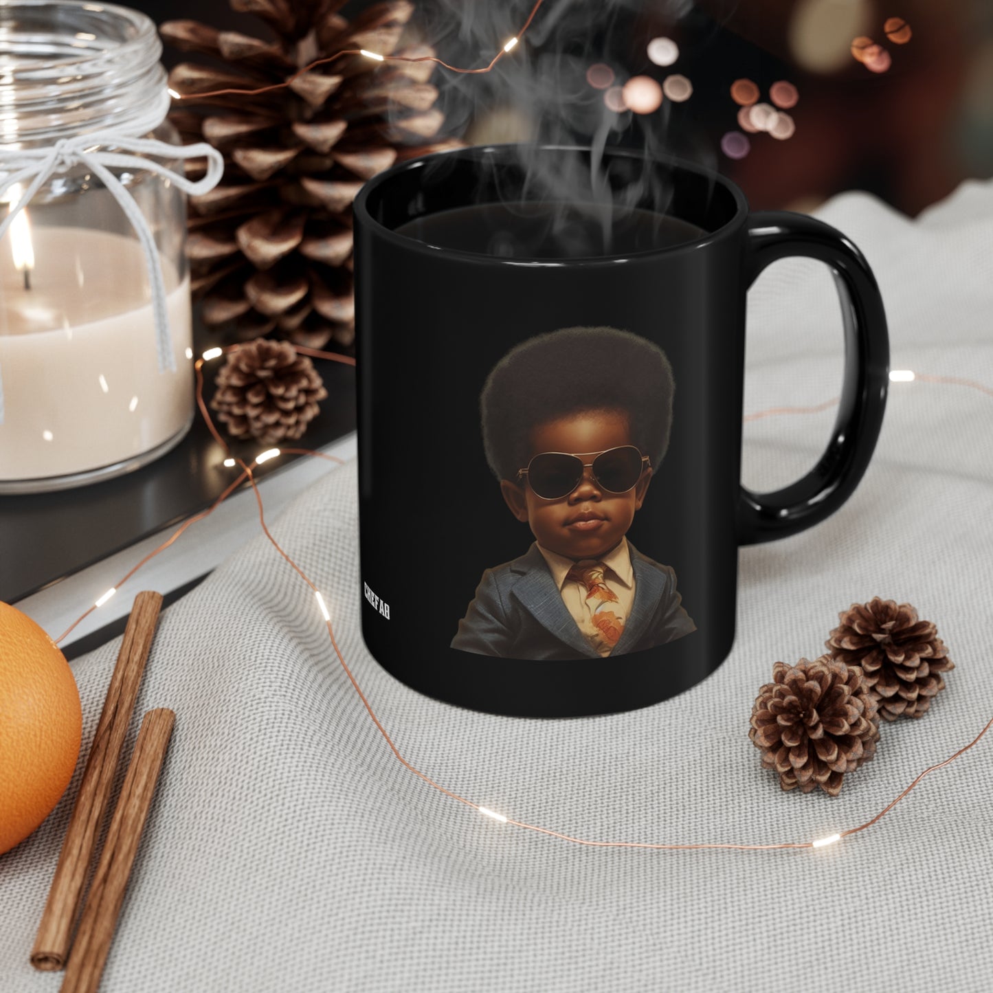 Little Boss, 11oz Black Coffee Mug